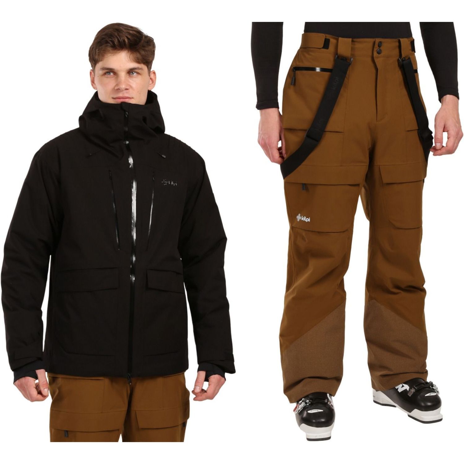 Kilpi Teen Skisæt, herre, sort/brun