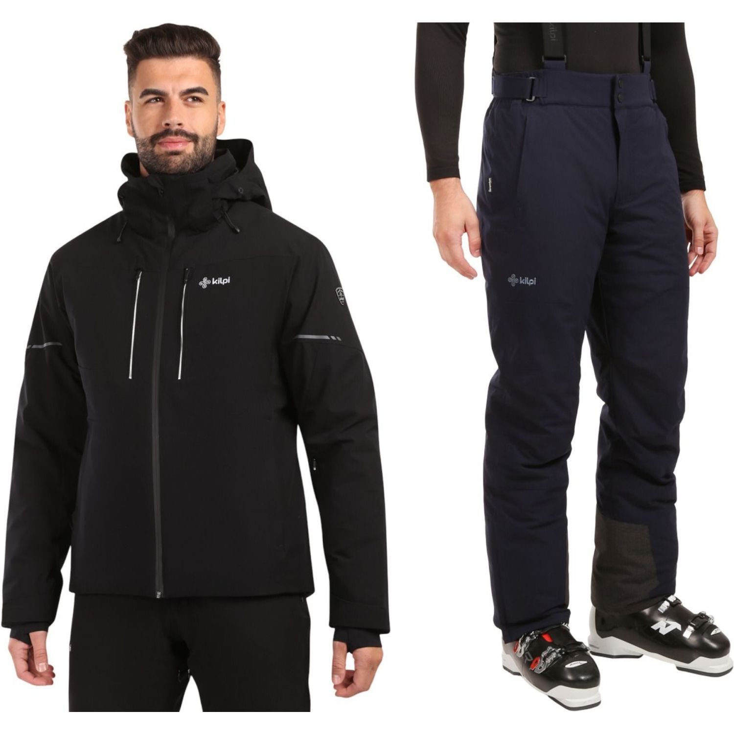 Kilpi Tonnsi Ski set, men, black