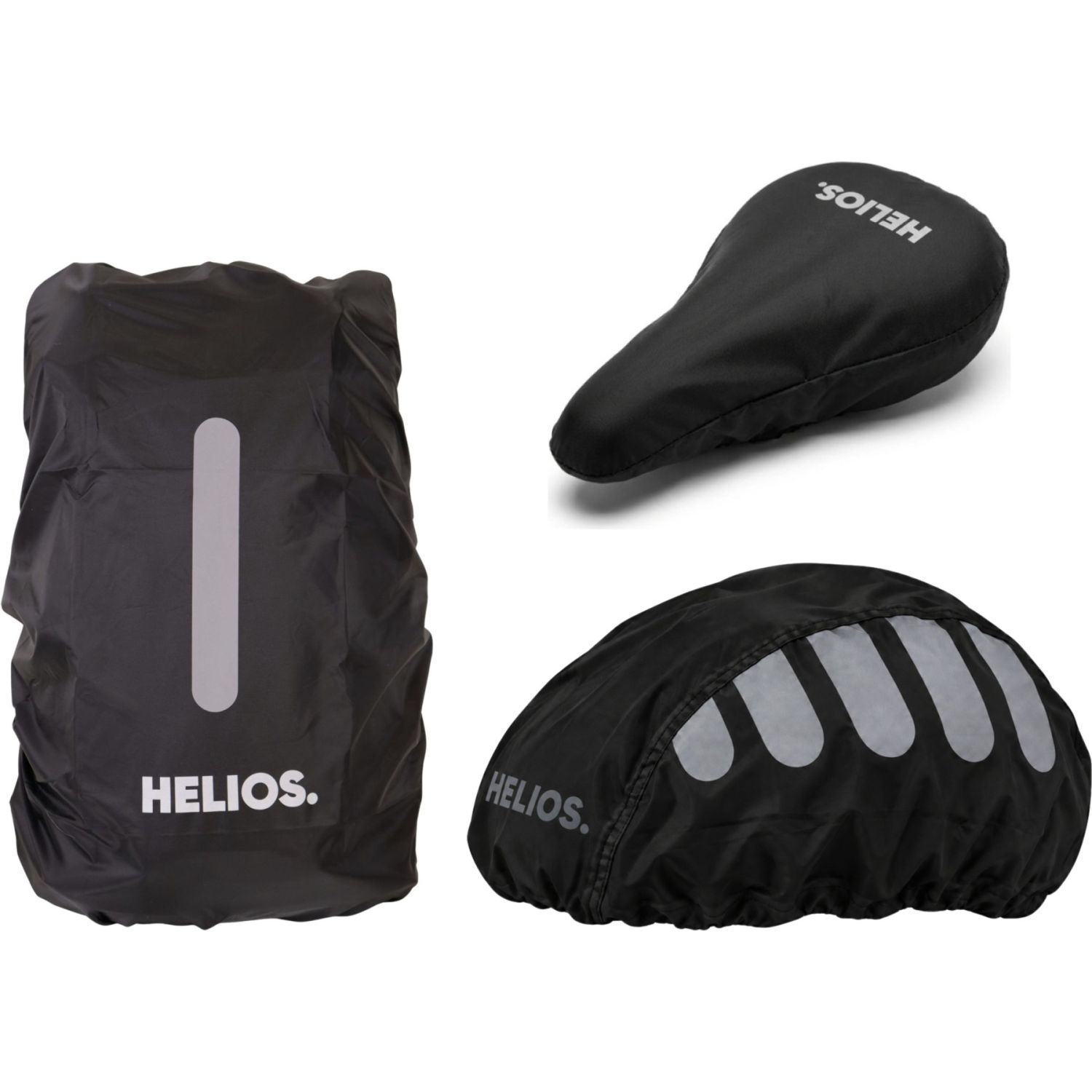 HELIOS Sykkelregnsett, 20L, Black