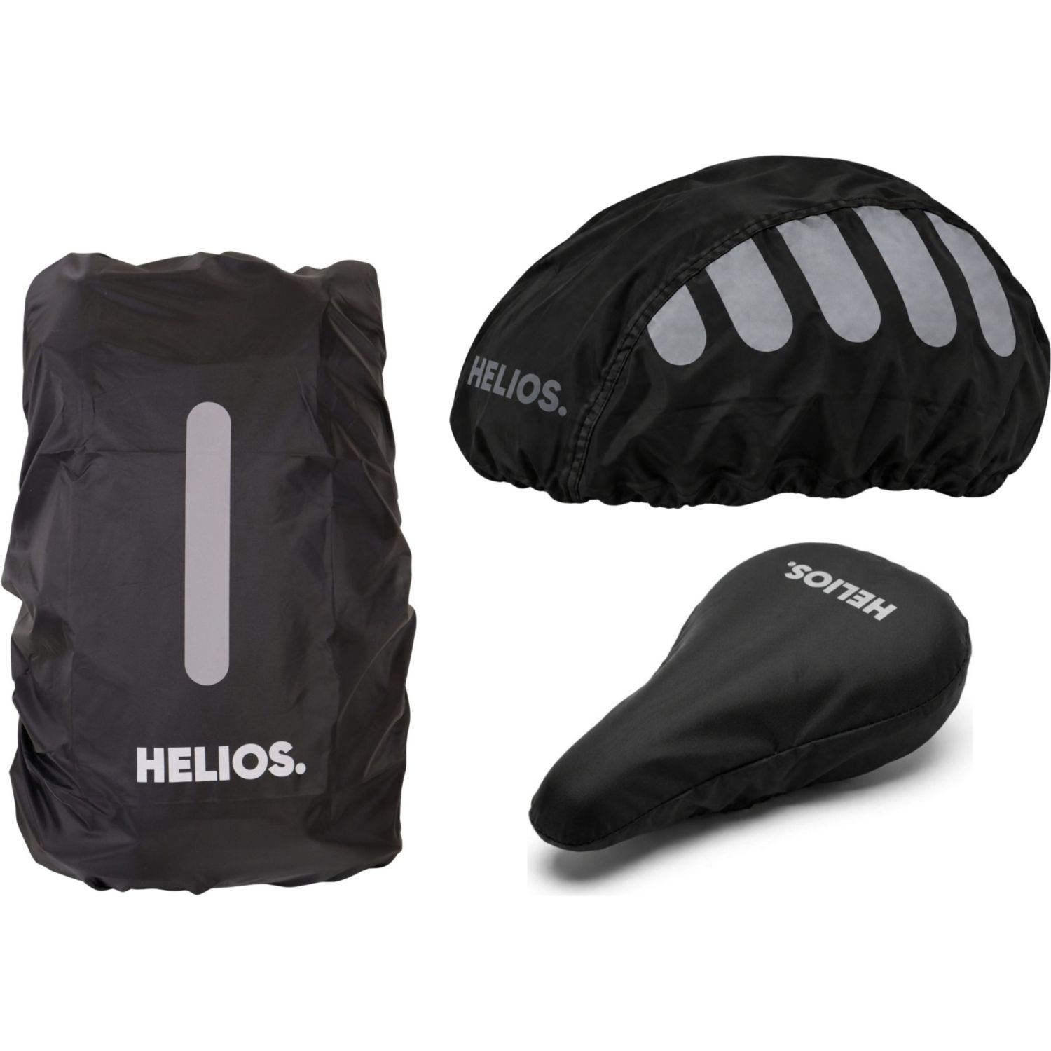 HELIOS Sykkelregnsett, 35L, Black