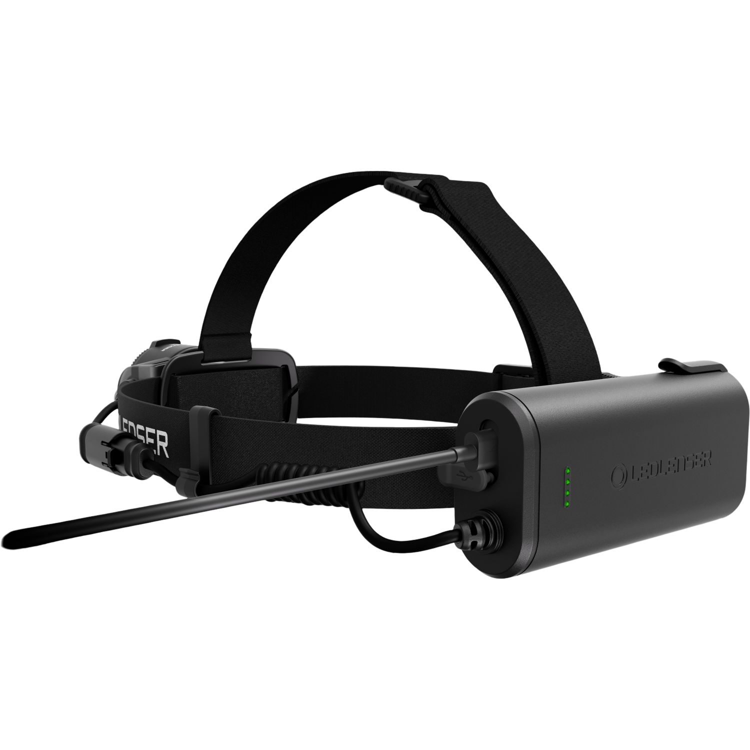 Ledlenser H15R, lanterna frontal, preta