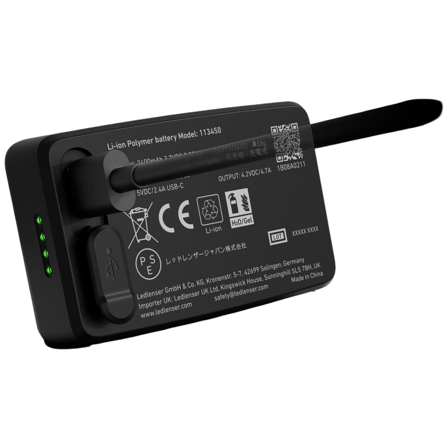 Ledlenser HF6R, lanterna frontal, preto