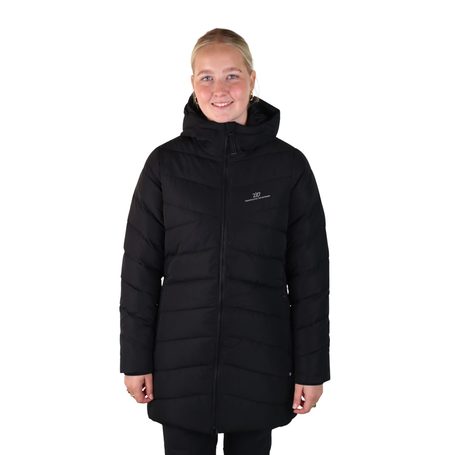 2117 of Sweden Anneberg, abrigo de invierno para mujer, negro