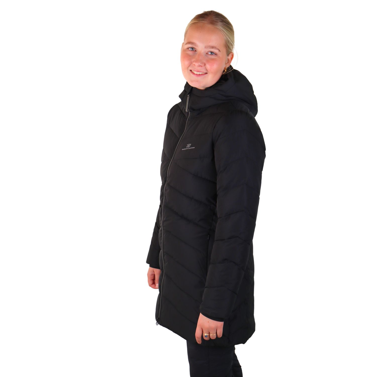 2117 of Sweden Anneberg, abrigo de invierno para mujer, negro