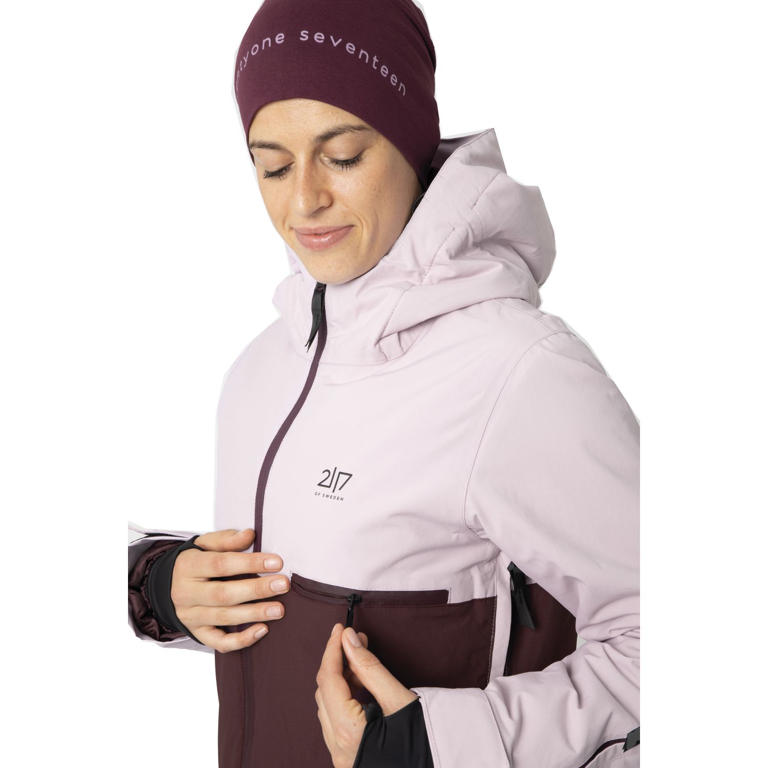 2117 of Sweden Avan, chaqueta de esquí, mujer, morada