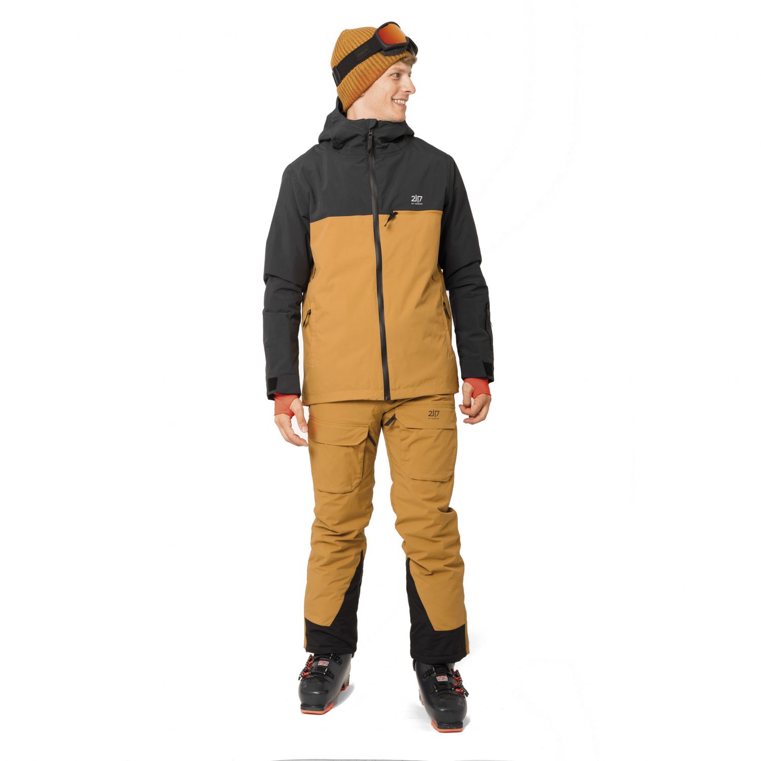 2117 of Sweden Avan, ski jacket, men, gold
