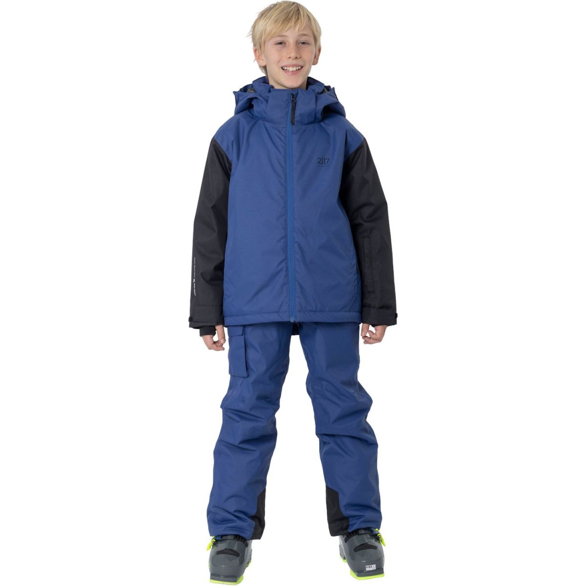 2117 of Sweden Borgvik, lyžařská bunda, junior, modrá