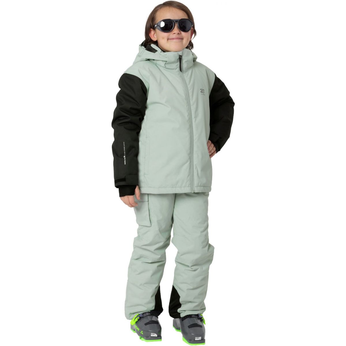 2117 of Sweden Borgvik, lyžařská bunda, junior, zelená