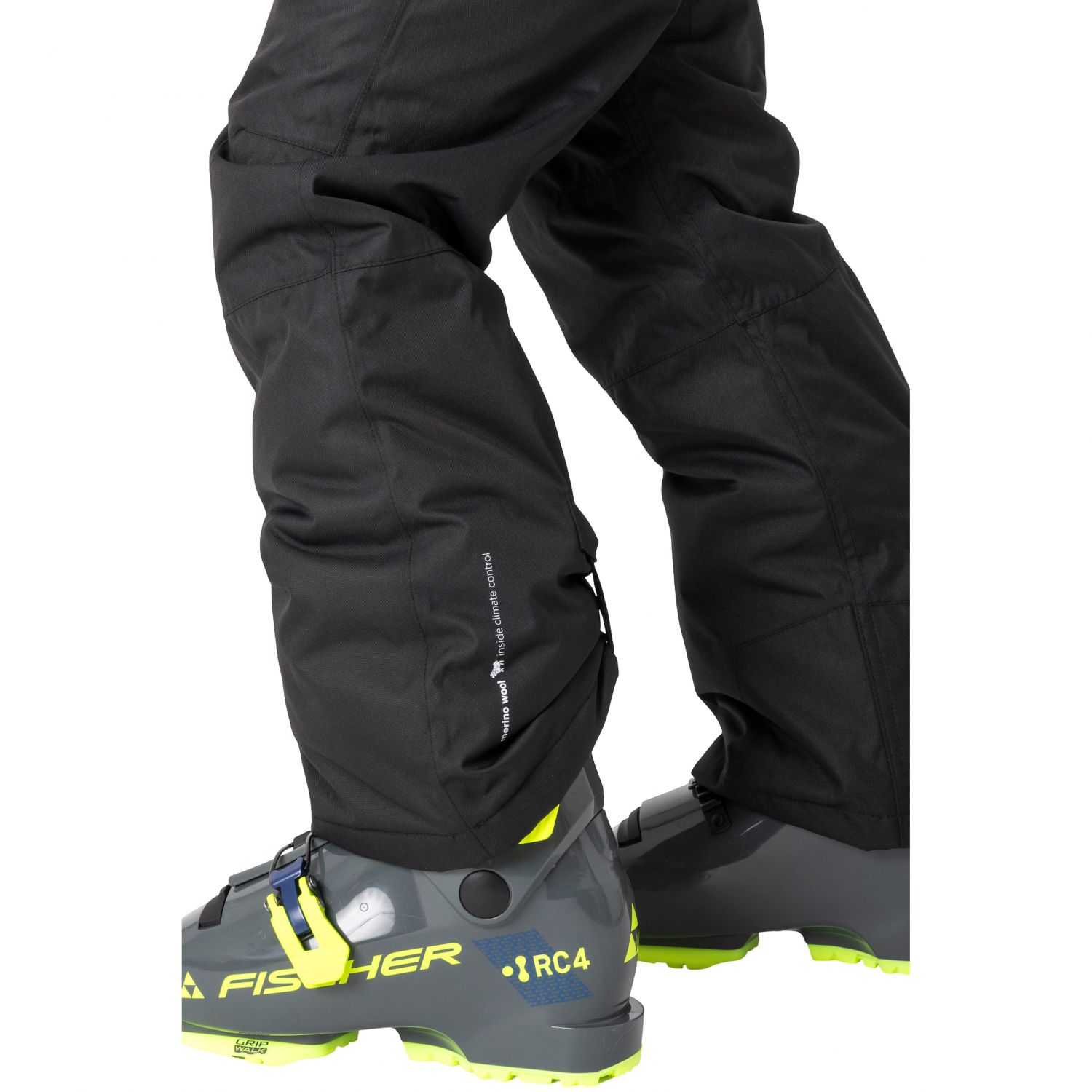 2117 of Sweden Borgvik, lyžiarske nohavice, junior, čierna