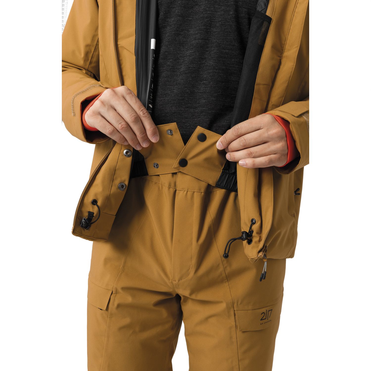 2117 of Sweden Chaqueta de esquí Edum, Hombre, dorada