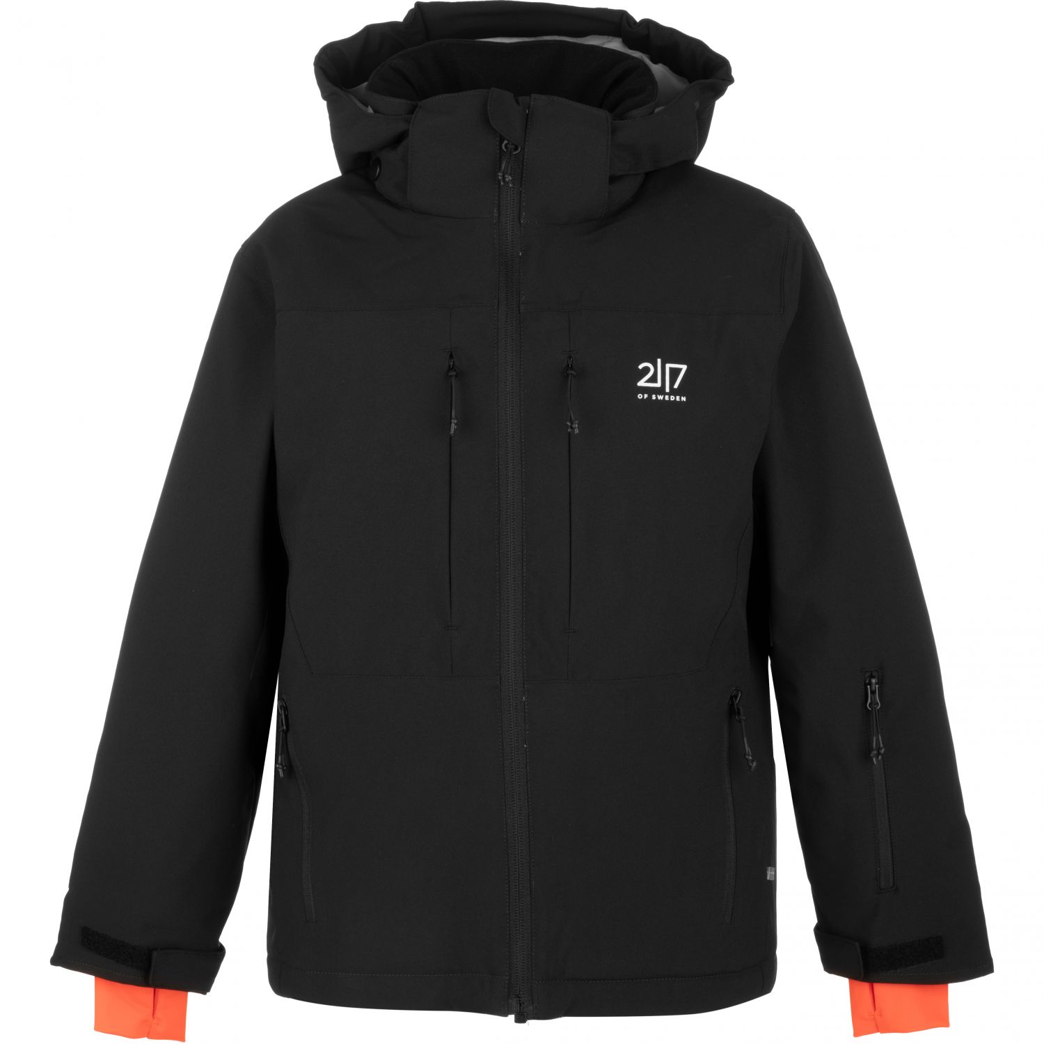 2117 of Sweden Chaqueta de esquí Lauker, juvenil, negra