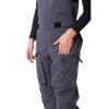 2117 of Sweden Dartsel 3l Bib, calças de esqui com peitoral, feminino, cinza