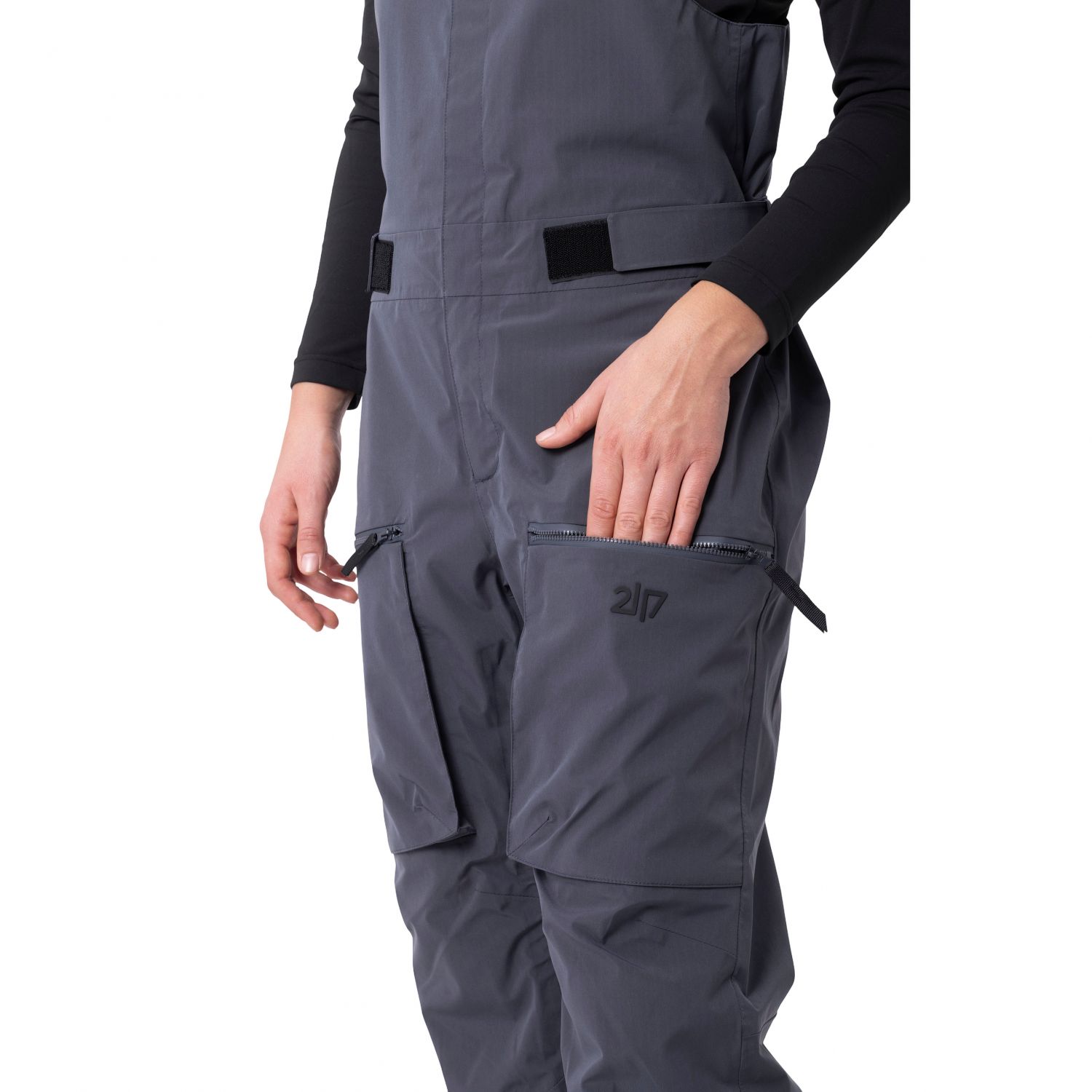 2117 of Sweden Dartsel 3l Bib, pantalon de ski, femme, gris