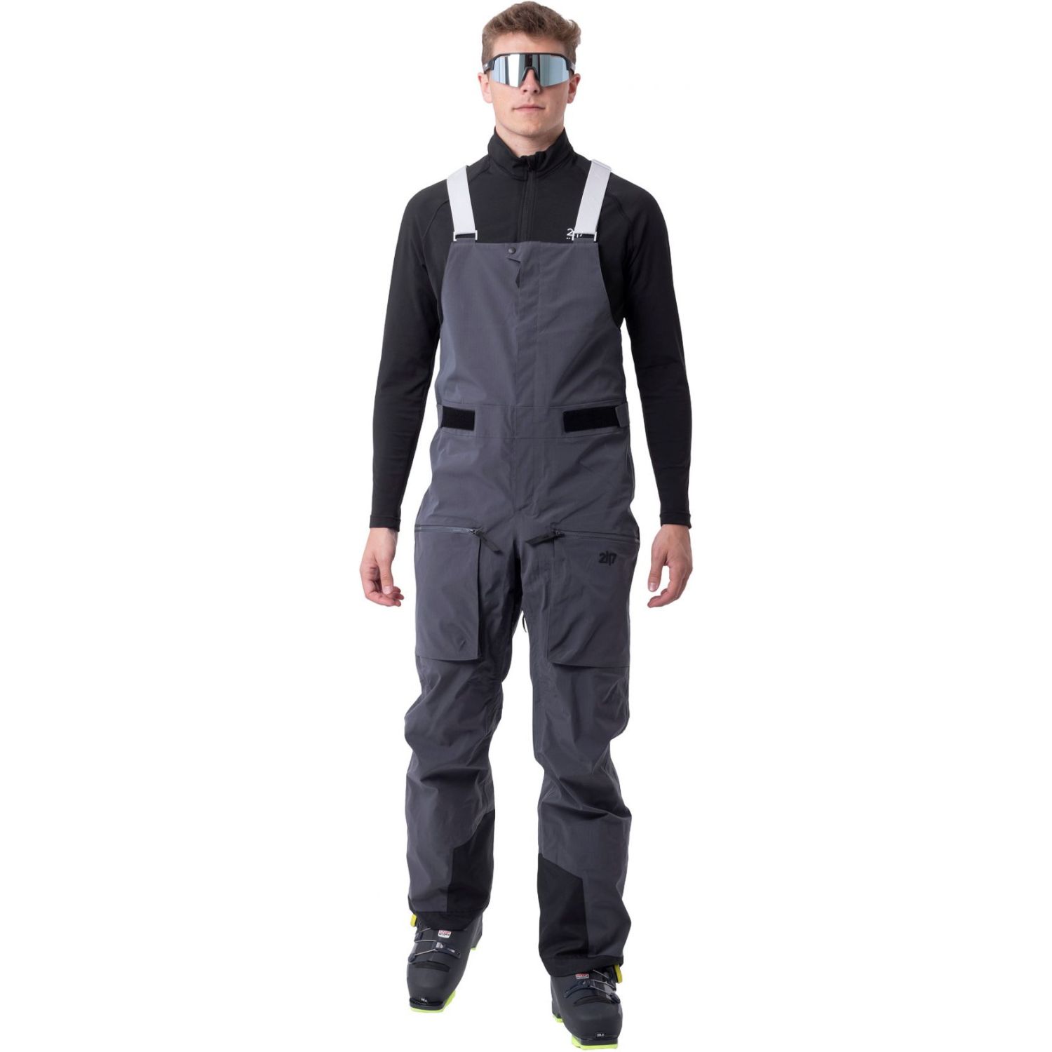 2117 of Sweden Dartsel 3l Bib, skibroek, heren, grijs