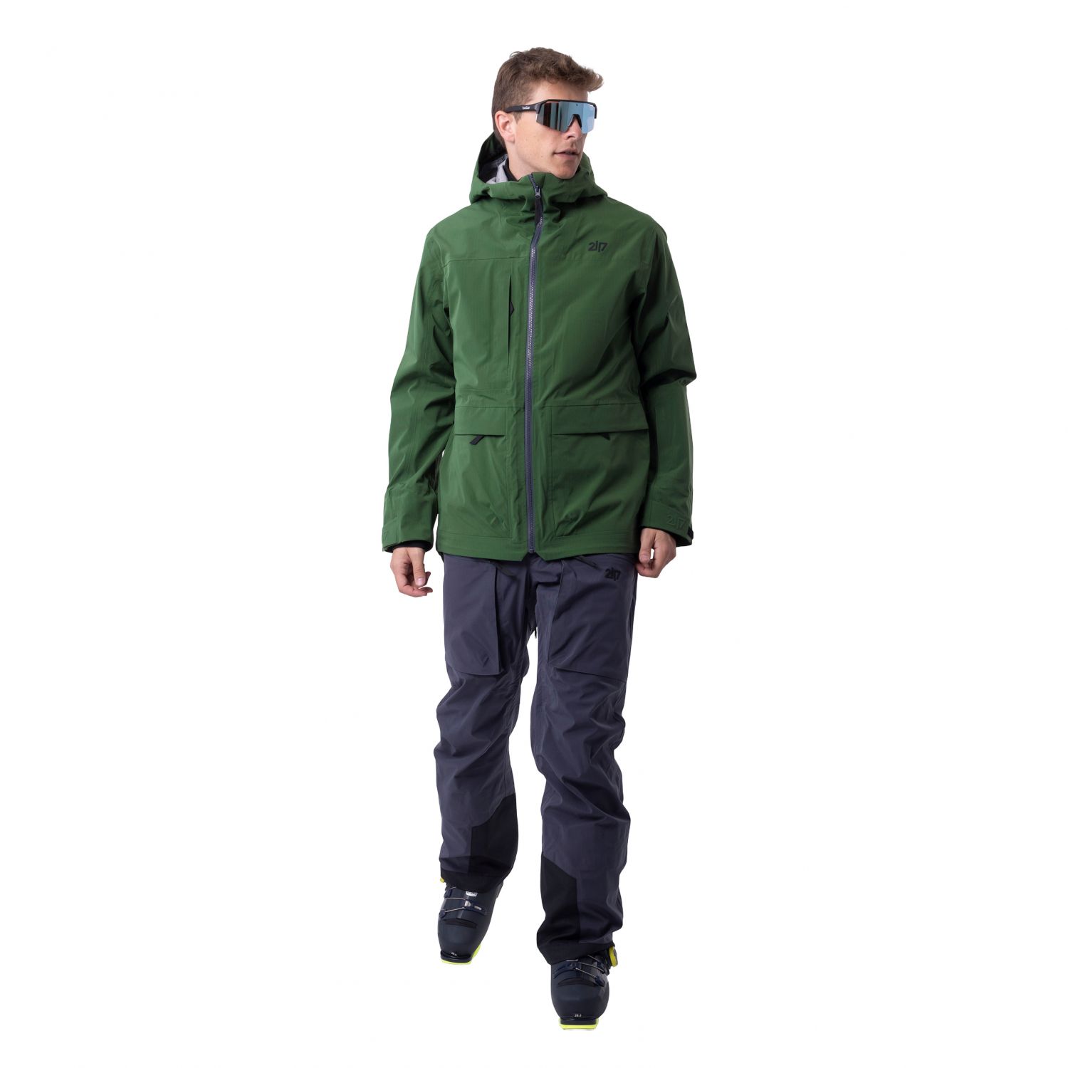 2117 of Sweden Dartsel, giacca shell, uomo, verde