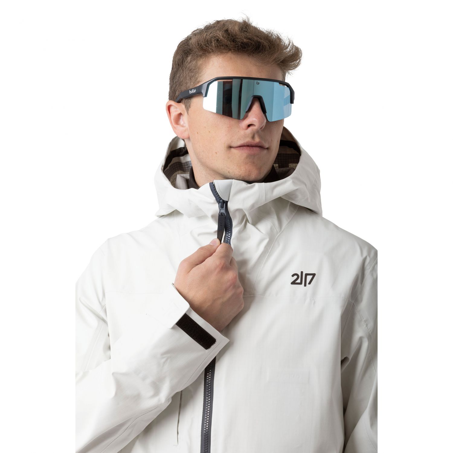 2117 of Sweden Dartsel, shellová bunda, pánska, biela