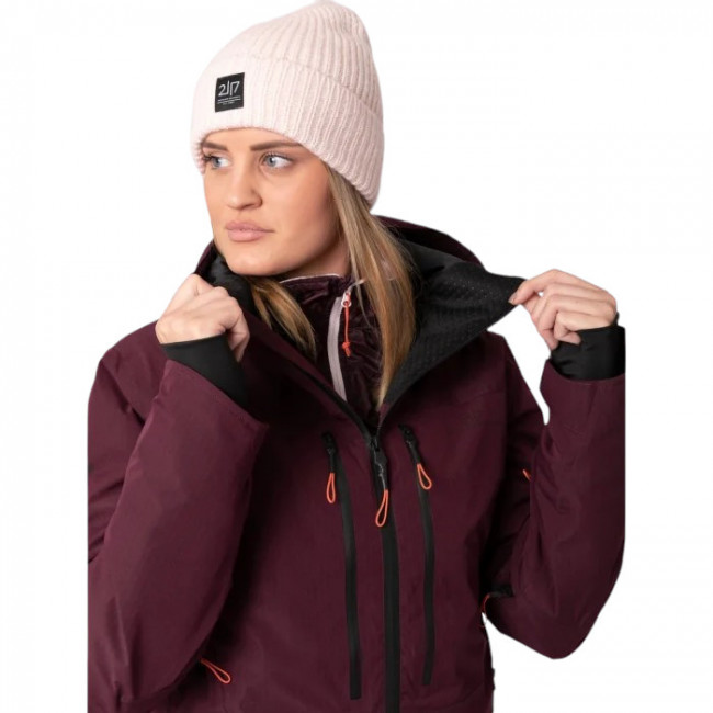 2117 of Sweden Ebbared, ski jacket, women, dk plum