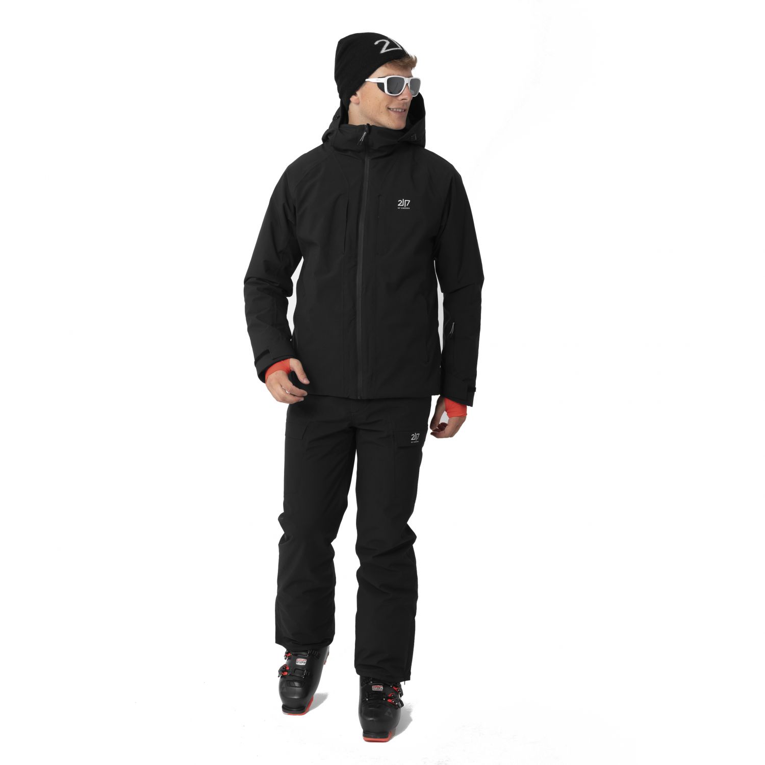 2117 of Sweden Edum, manteau de ski, hommes, noir