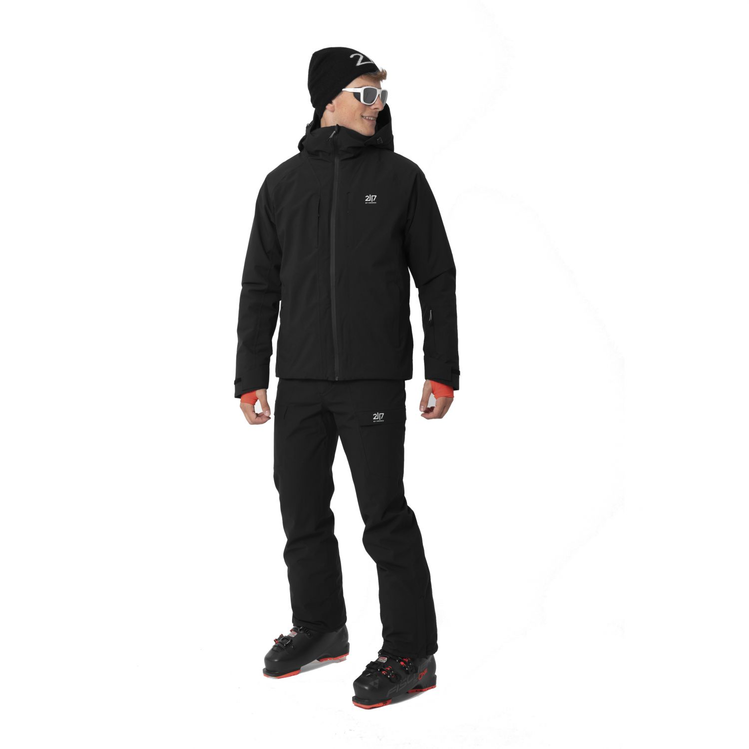 2117 of Sweden Edum, manteau de ski, hommes, noir