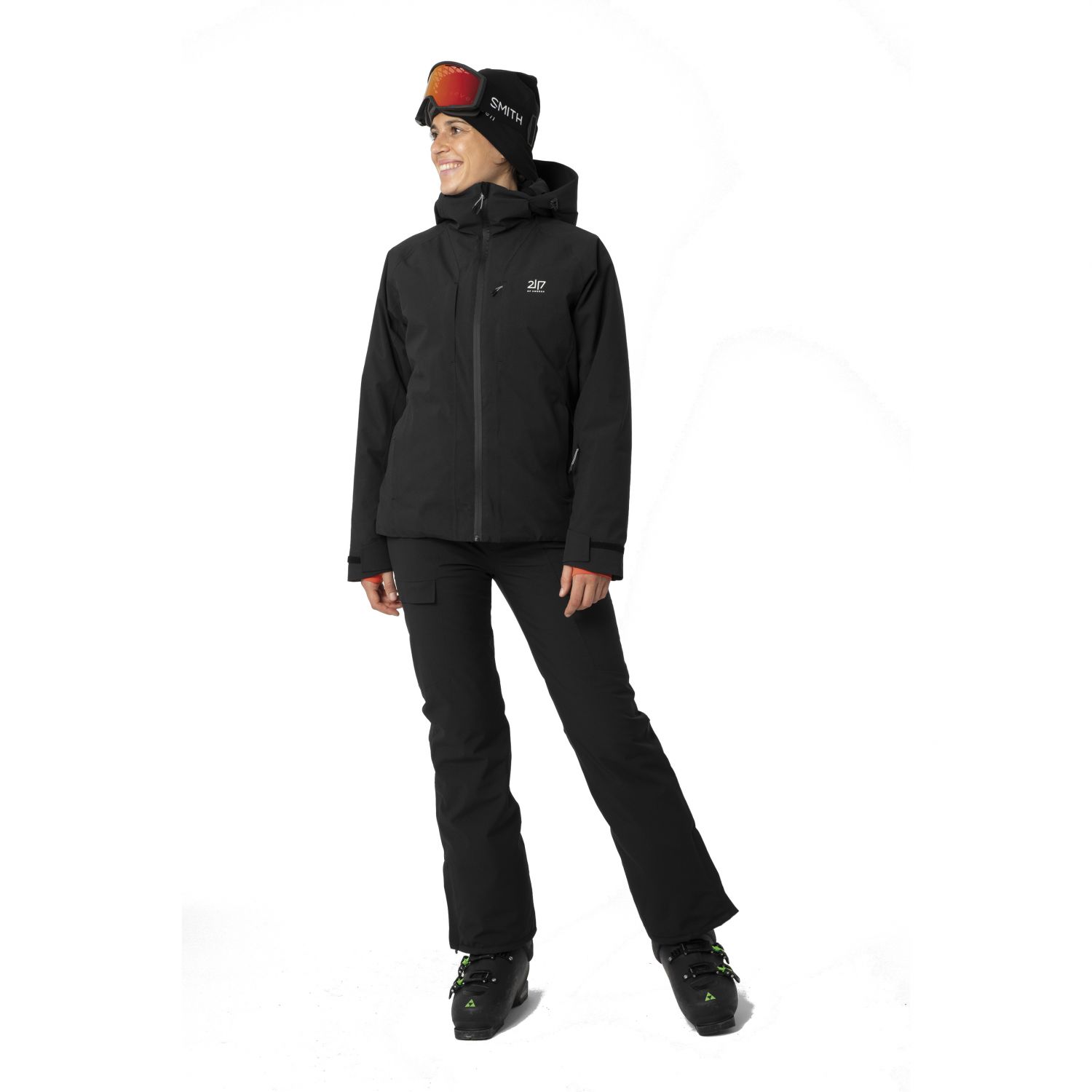 2117 of Sweden Edum, pantalons de ski, femmes, noir