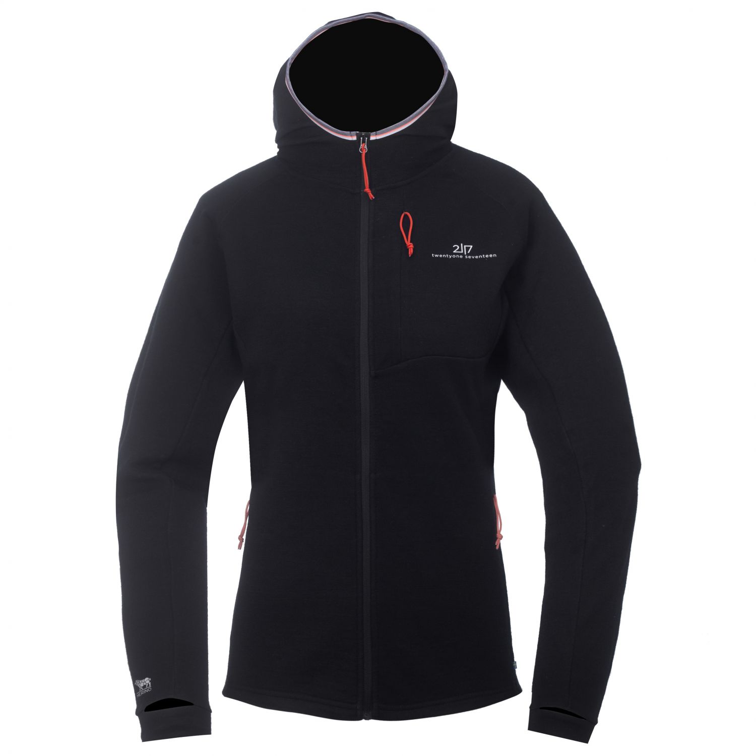 2117 of Sweden Gasska, sudadera con capucha, mujer, negra