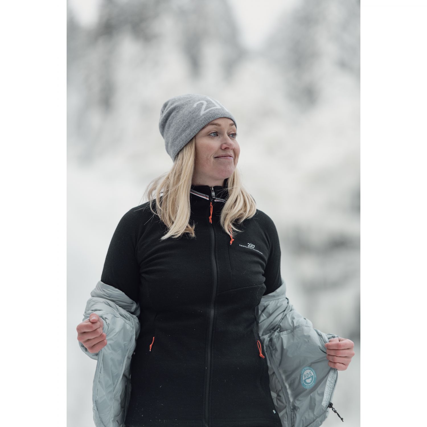 2117 of Sweden Gasska, sudadera con capucha, mujer, negra