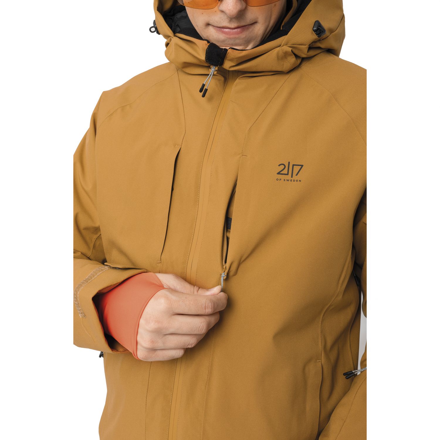2117 of Sweden Giacca da sci Edum, uomo, oro