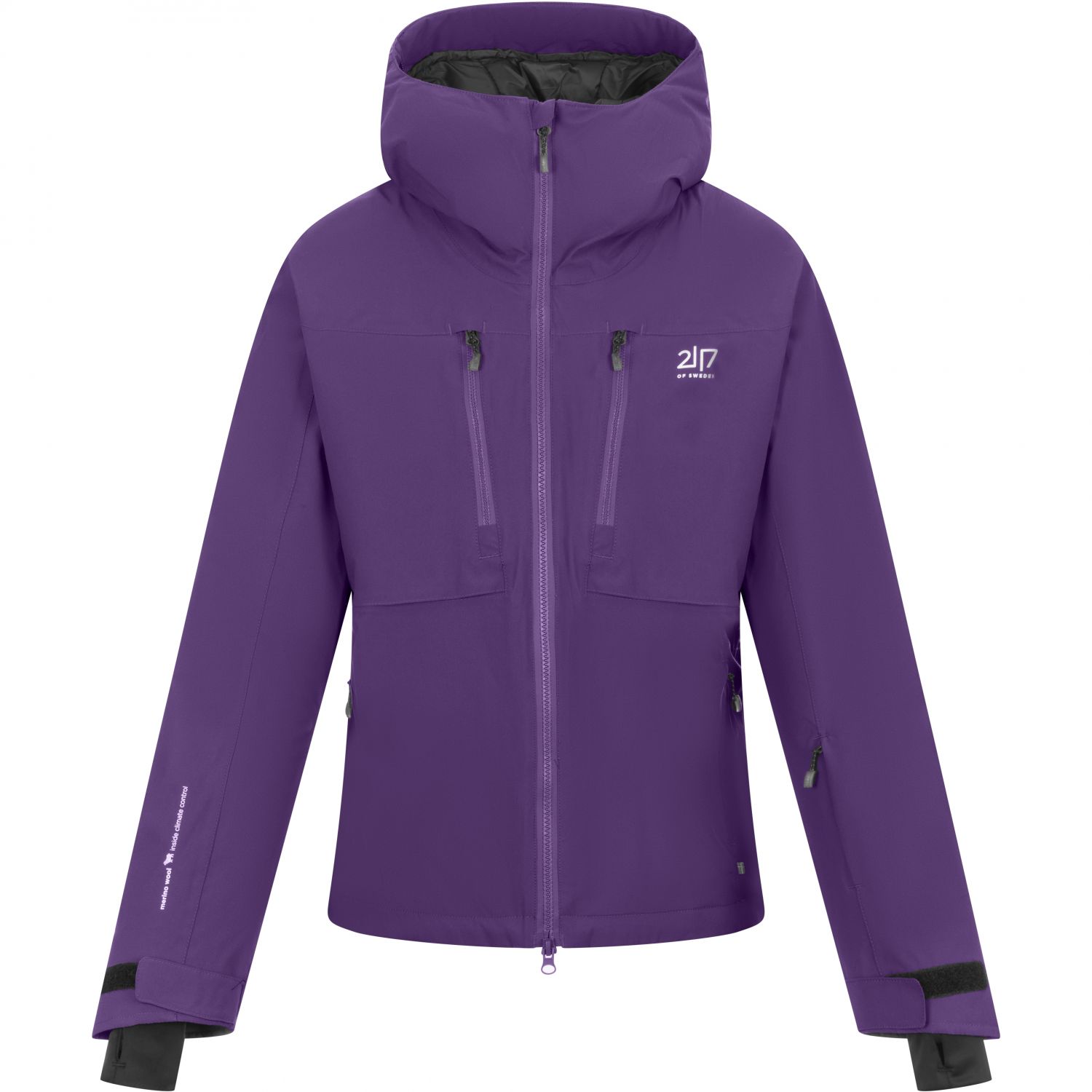 2117 of Sweden Grubban, jaqueta de esqui, feminino, roxo