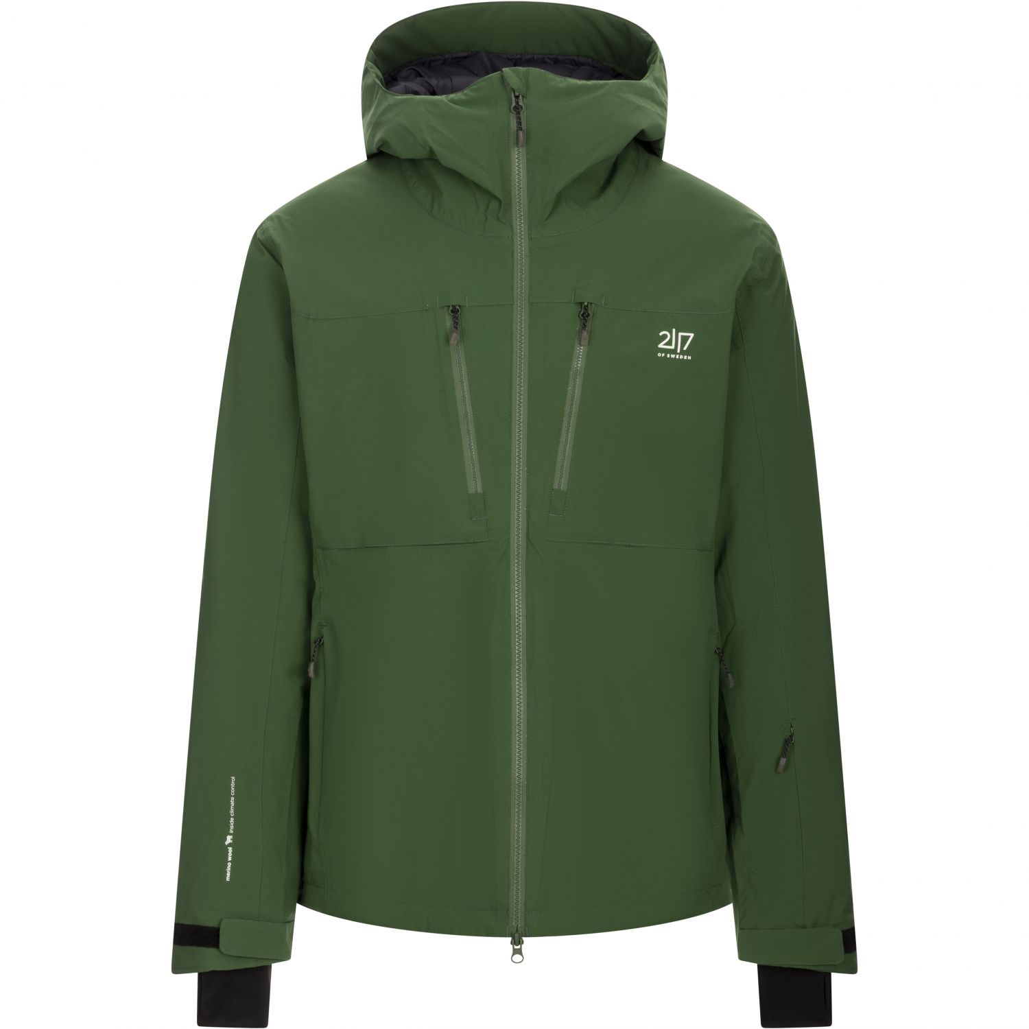 2117 of Sweden Grubban, ski-jas, heren, groen