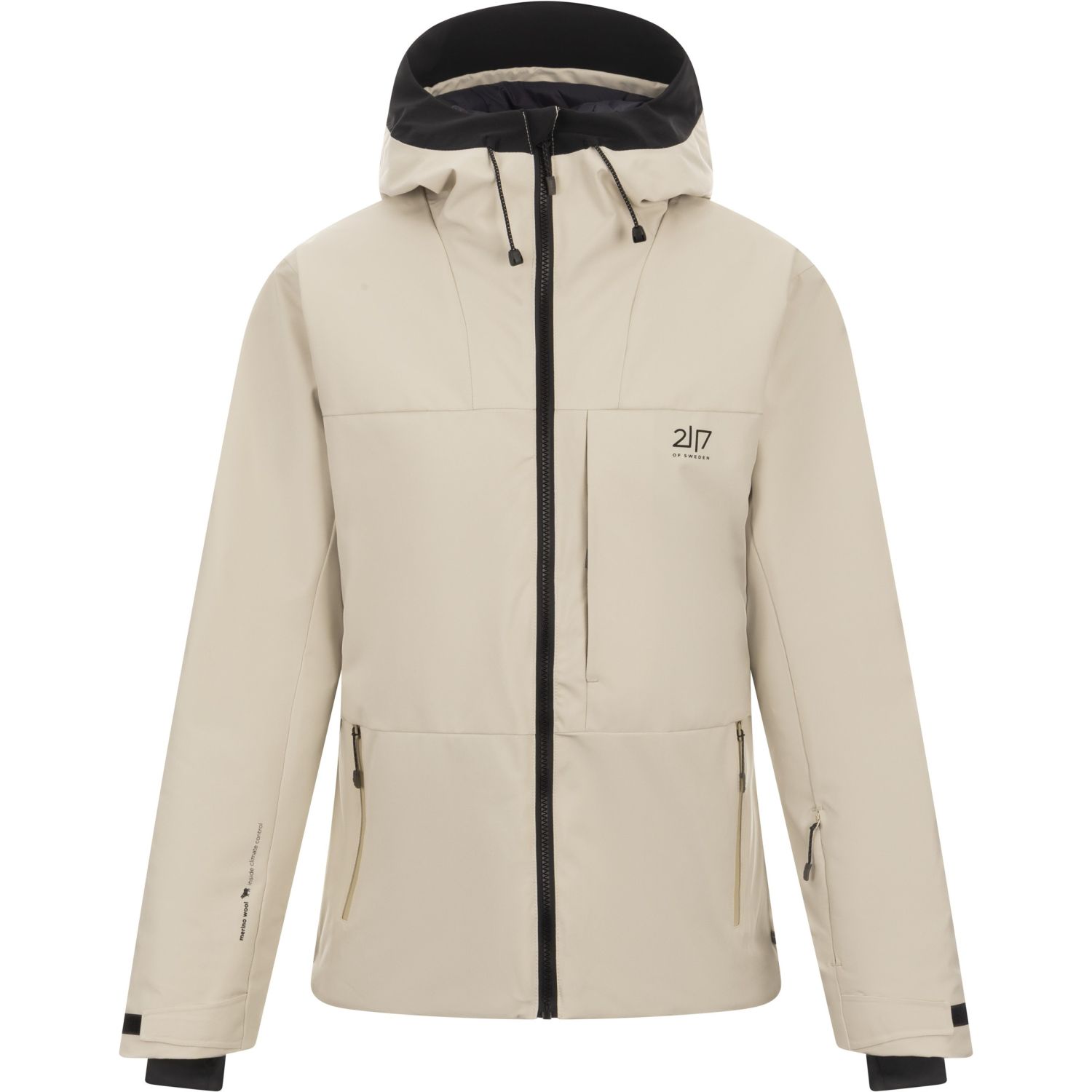 2117 of Sweden Humla, Skidjacka, Dam, Beige