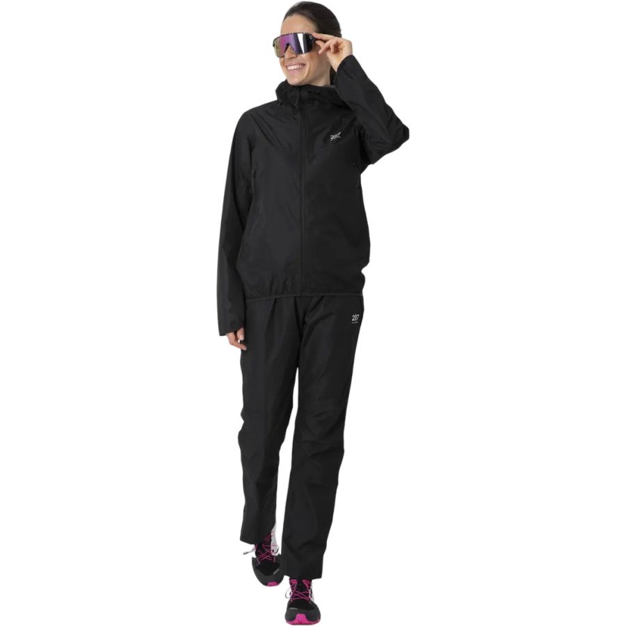 2117 of Sweden Jacks, giacca da pioggia da donna, nero