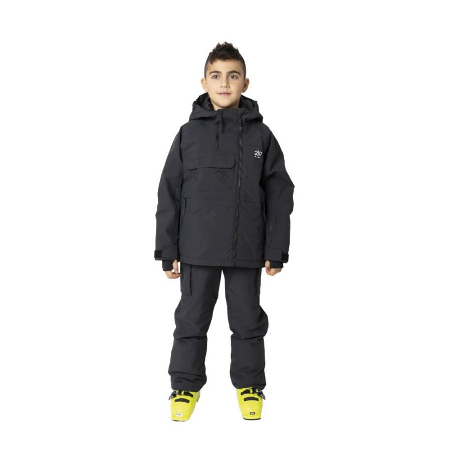 2117 of Sweden Kidden lyžiarska bunda, juniorská, čierna