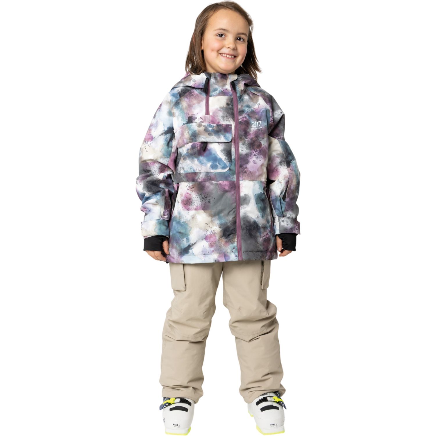 2117 of Sweden Kidden, pantalon de ski, junior, beige