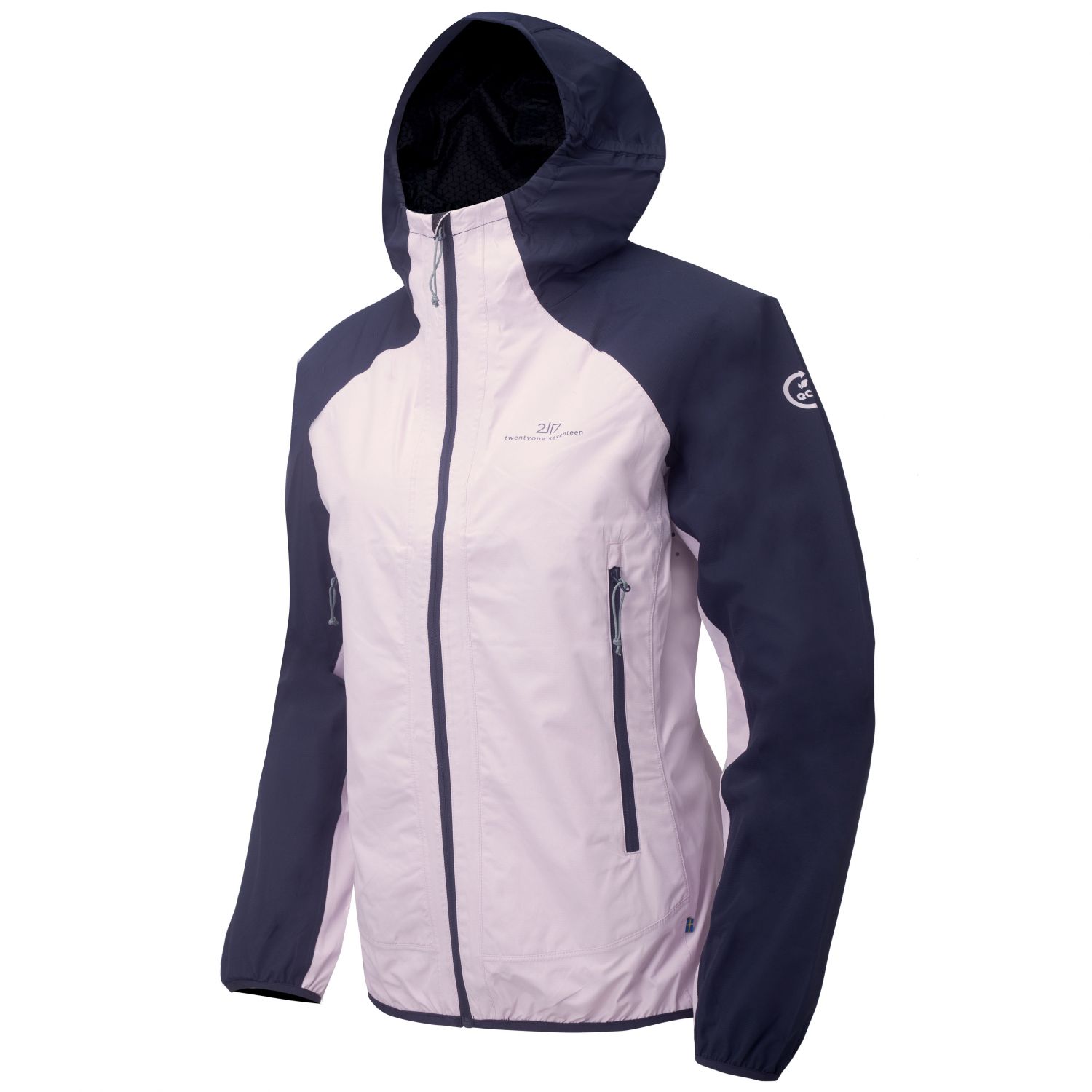 2117 of Sweden Klacken, chubasquero para mujer, rosa/morado