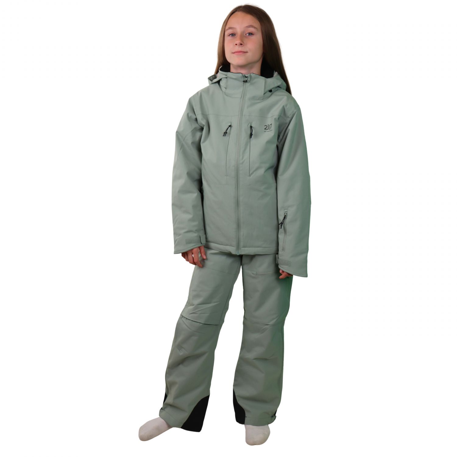 2117 of Sweden Lauker, manteau de ski, junior, vert clair