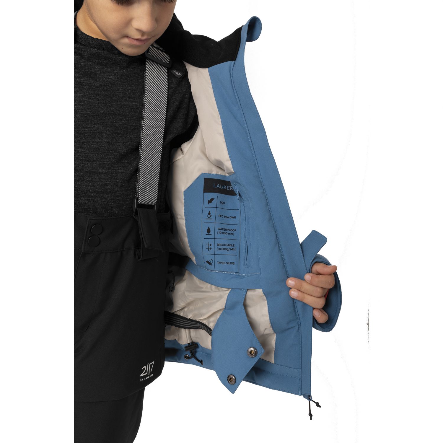 2117 of Sweden Lauker, ski jacket, junior, blue