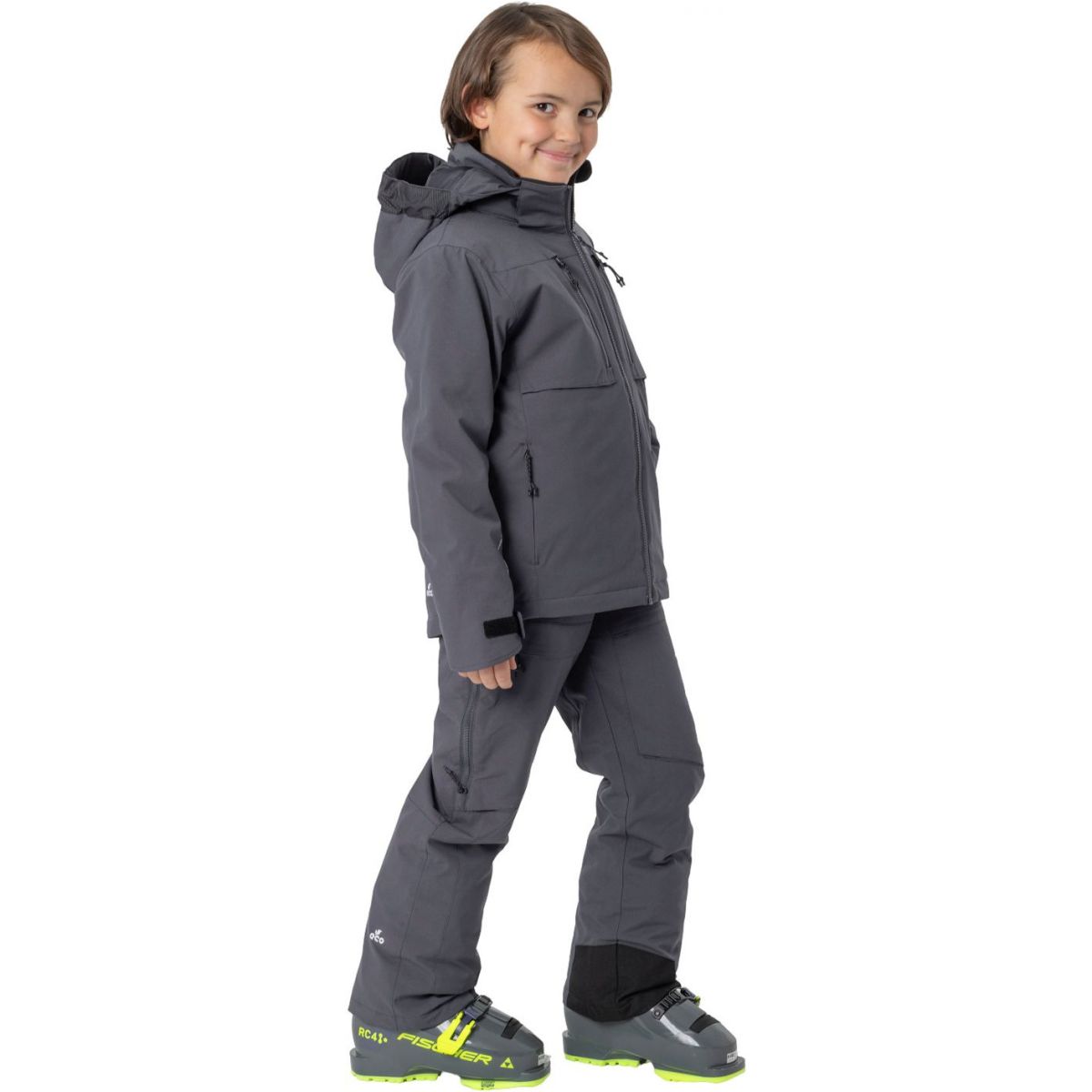 2117 of Sweden Lillpite, giacca da sci, junior, grigio