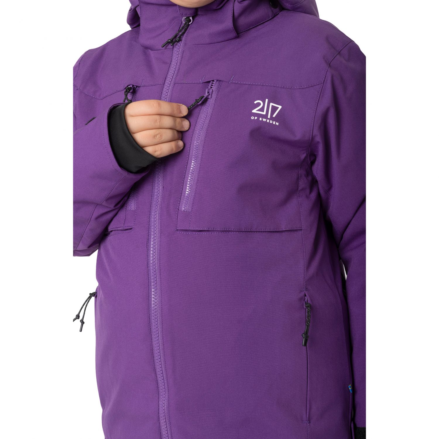 2117 of Sweden Lillpite, lyžiarska bunda, junior, fialová