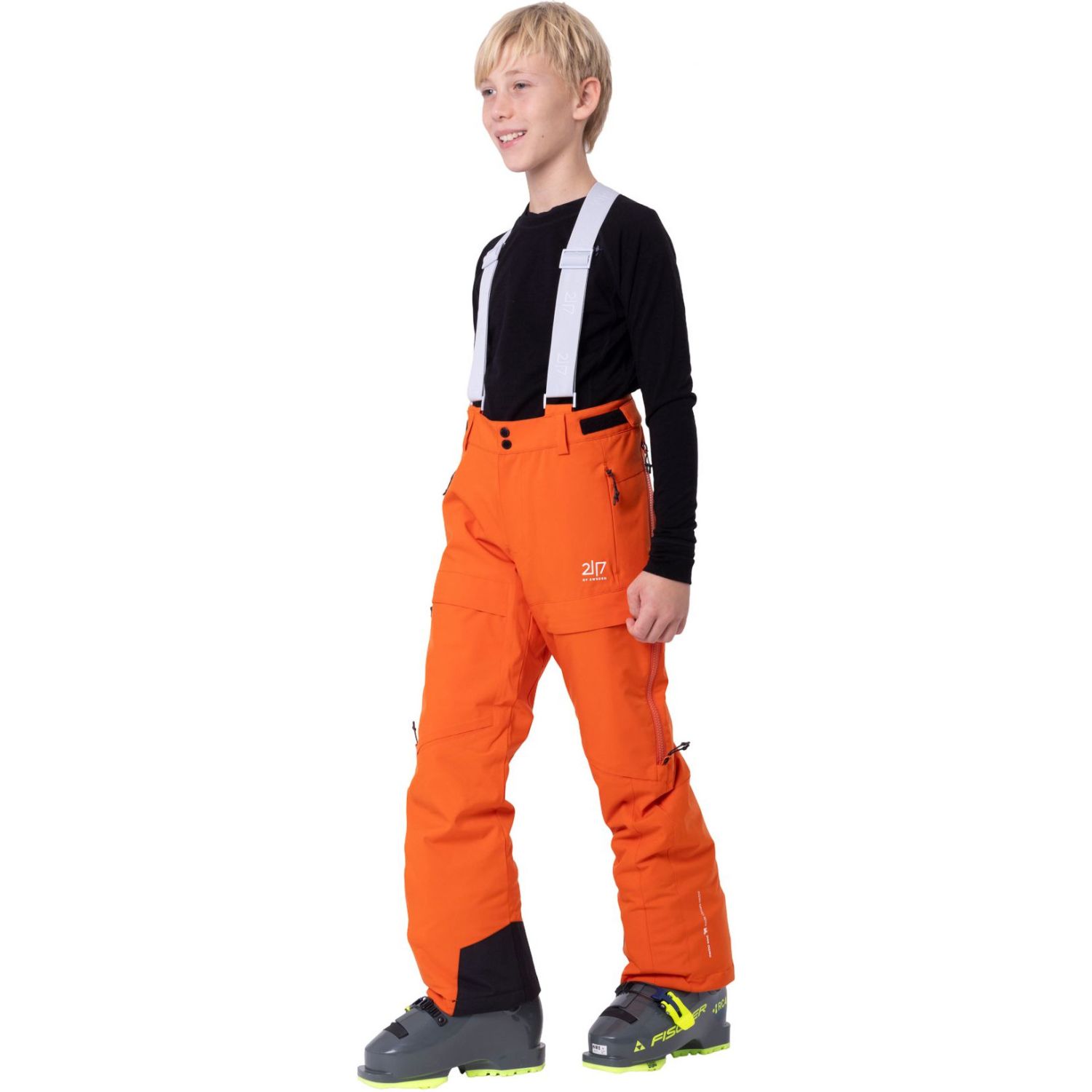 2117 of Sweden Lillpite, pantaloni da sci, junior, arancione