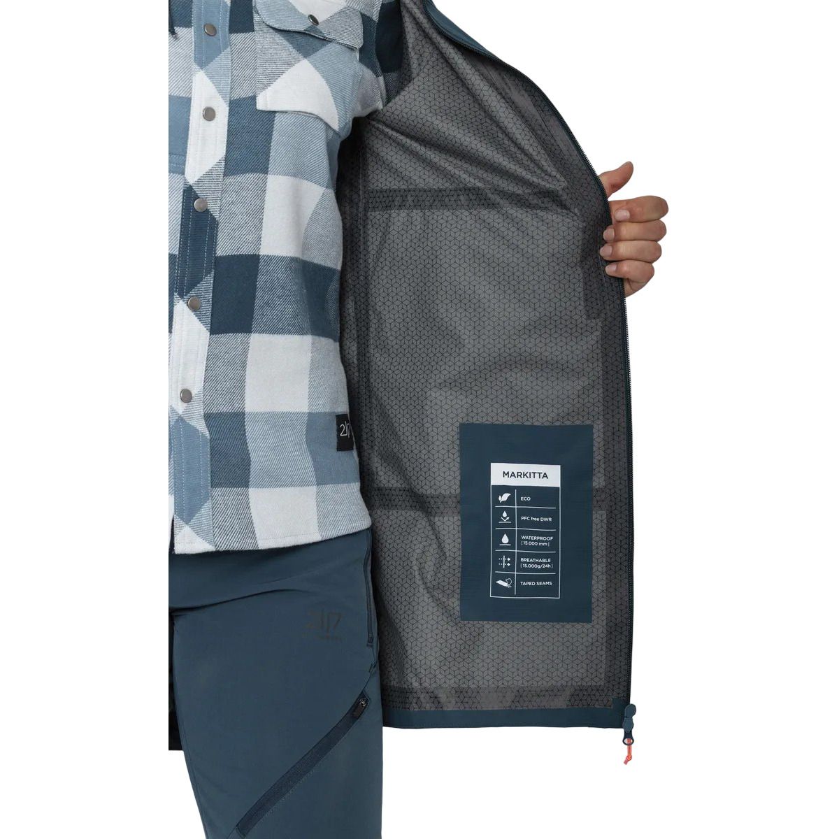 2117 of Sweden Markitta 2.5l, Regnjacka, Dam, Blå
