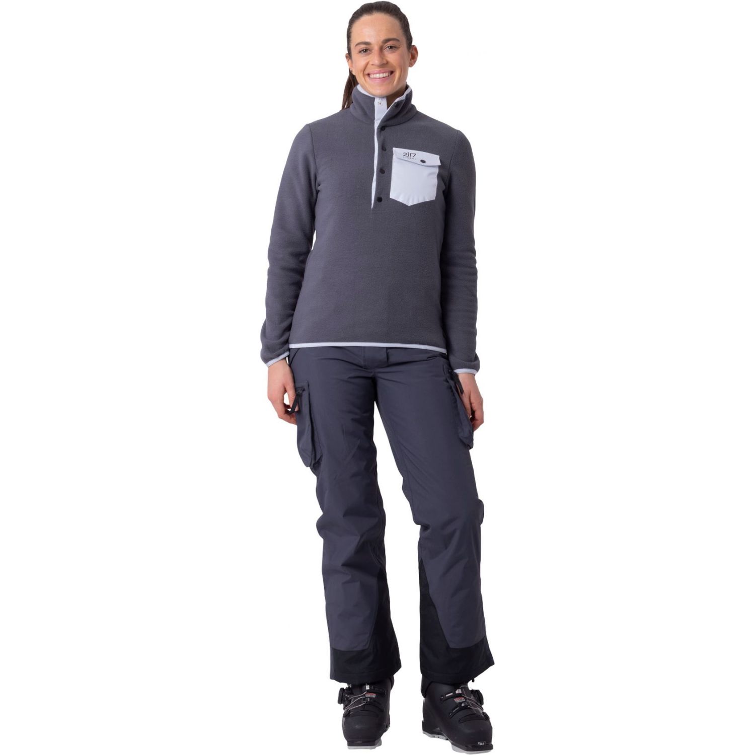 2117 of Sweden Matsdal, forro polar, mujer, gris