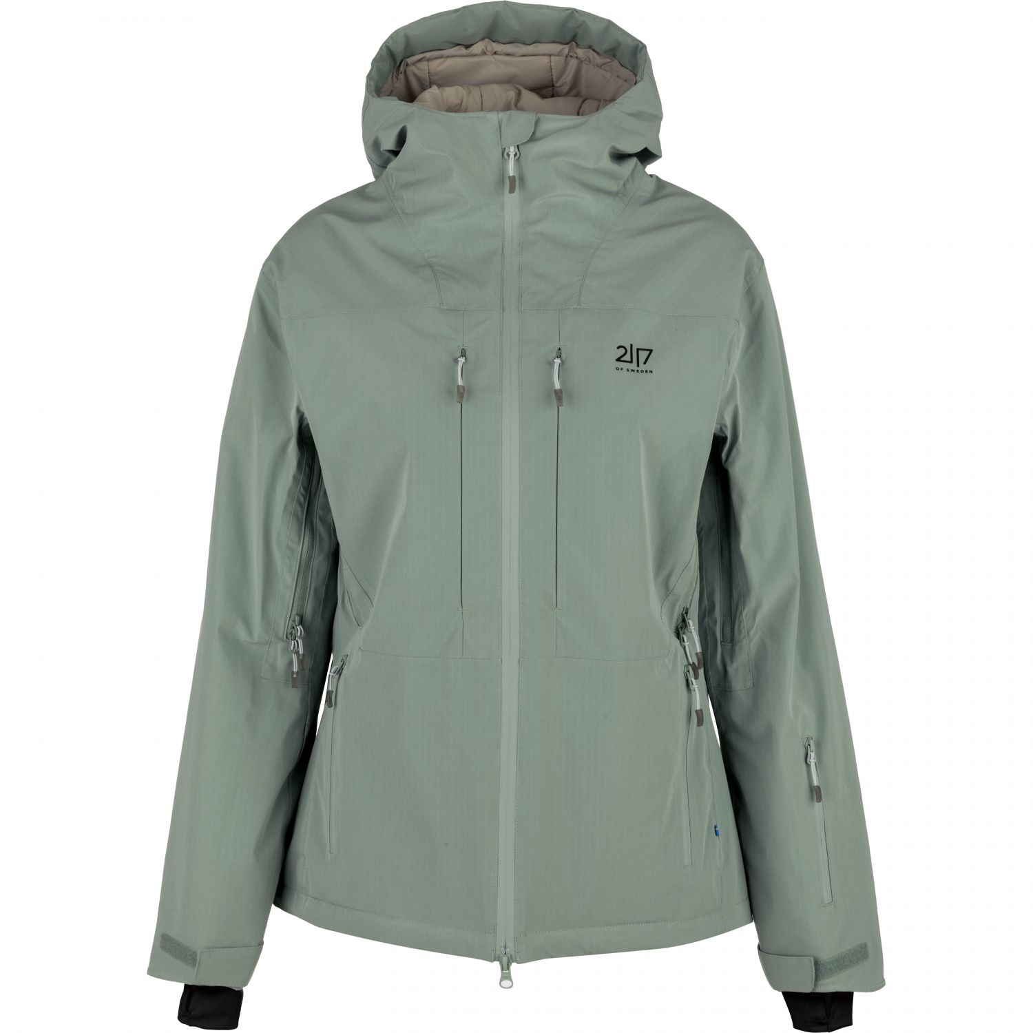 2117 of Sweden Nausta, giacca da sci da donna, verde chiaro
