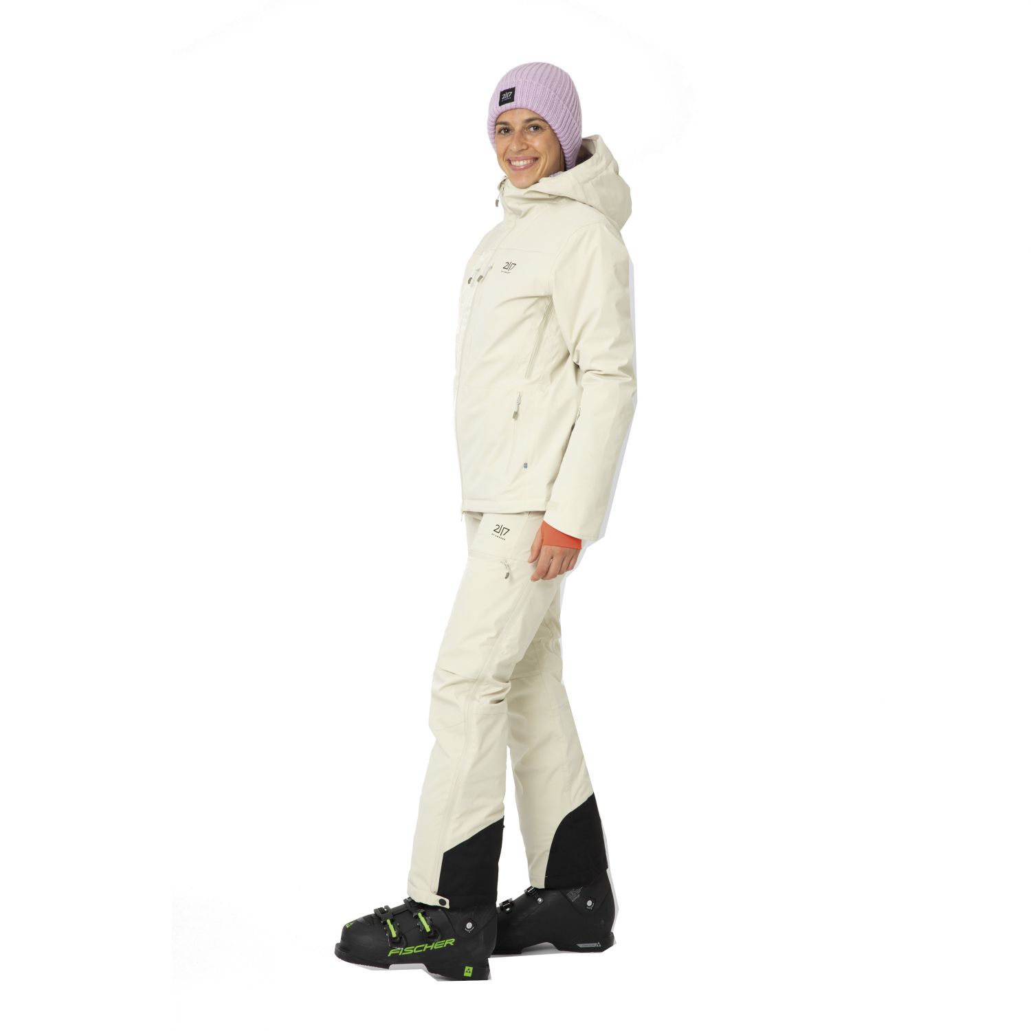 2117 of Sweden Nausta, manteau de ski, femmes, beige