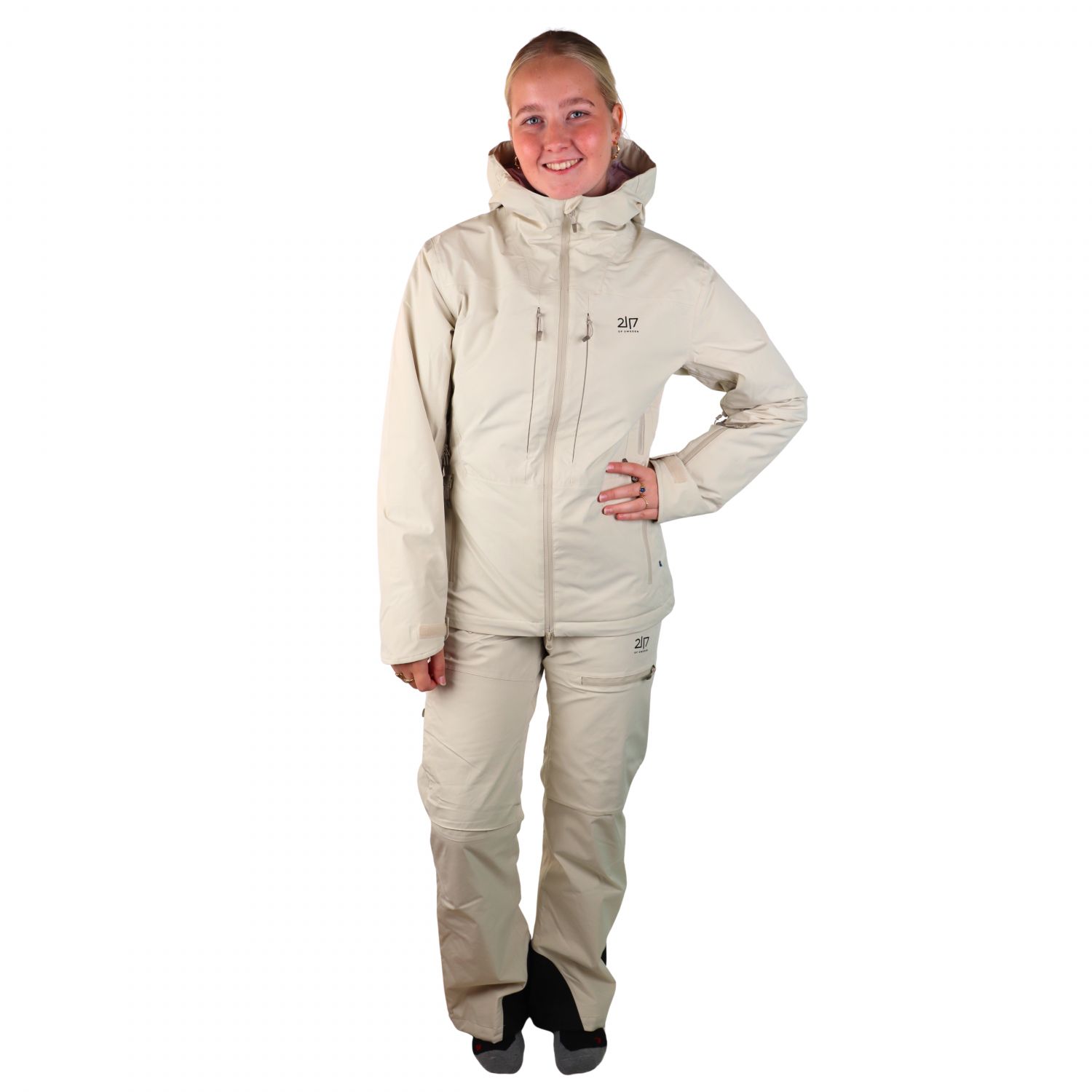 2117 of Sweden Nausta, manteau de ski, femmes, beige