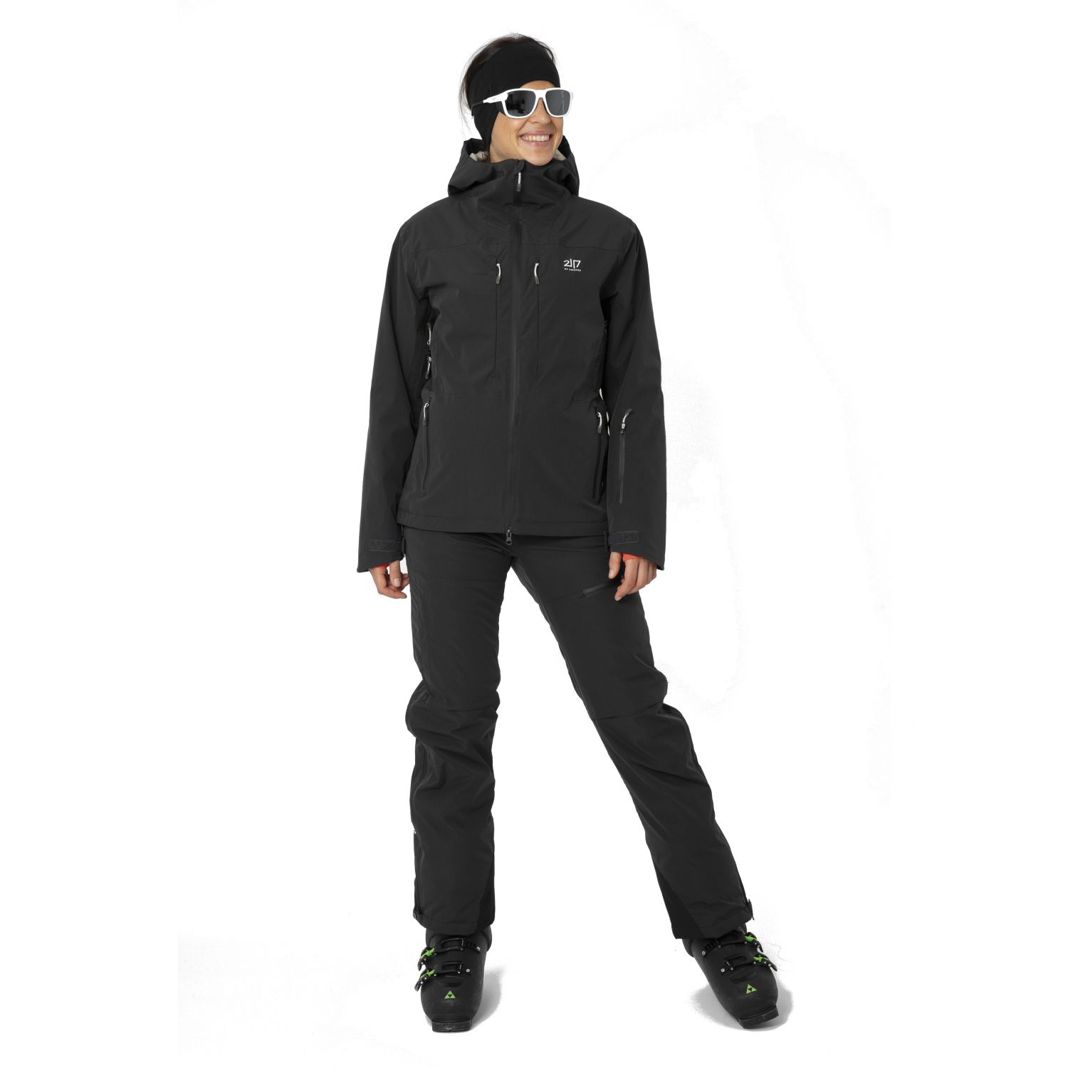 2117 of Sweden Nausta, manteau de ski, femmes, noir