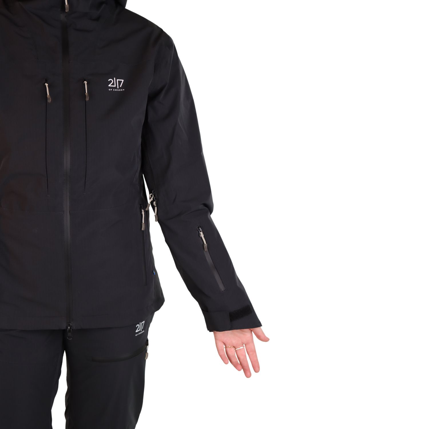 2117 of Sweden Nausta, manteau de ski, femmes, noir