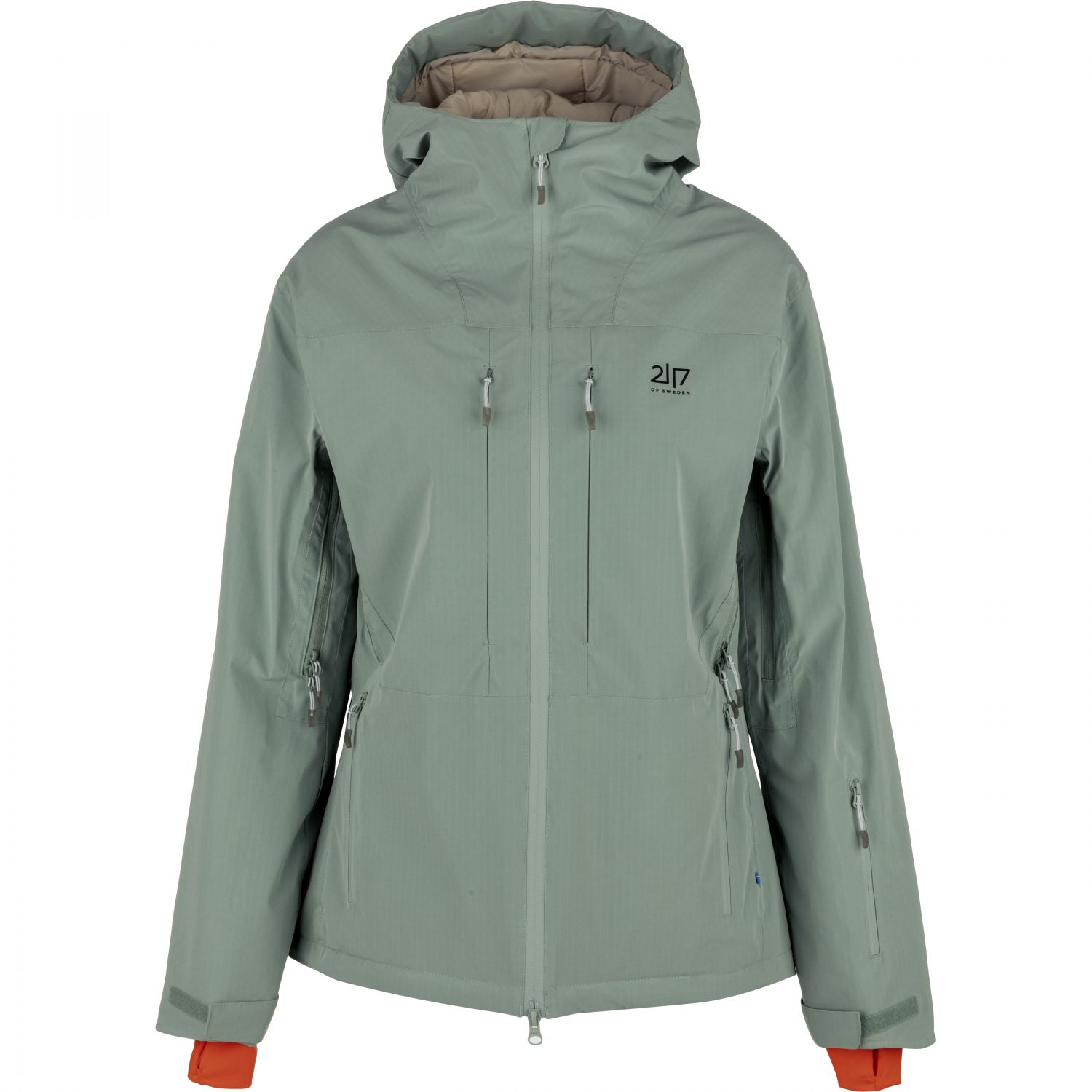 2117 of Sweden Nausta, manteau de ski, femmes, vert clair