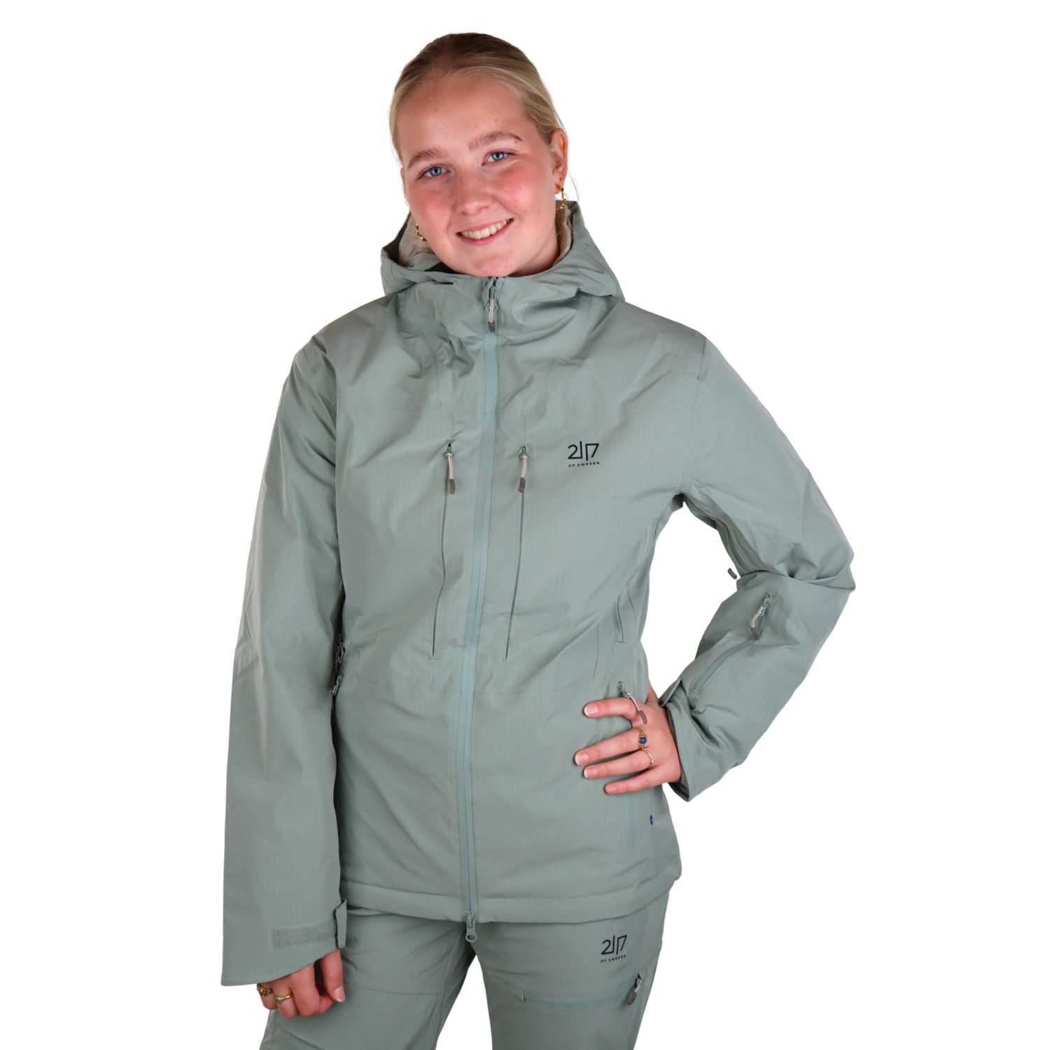 2117 of Sweden Nausta, manteau de ski, femmes, vert clair