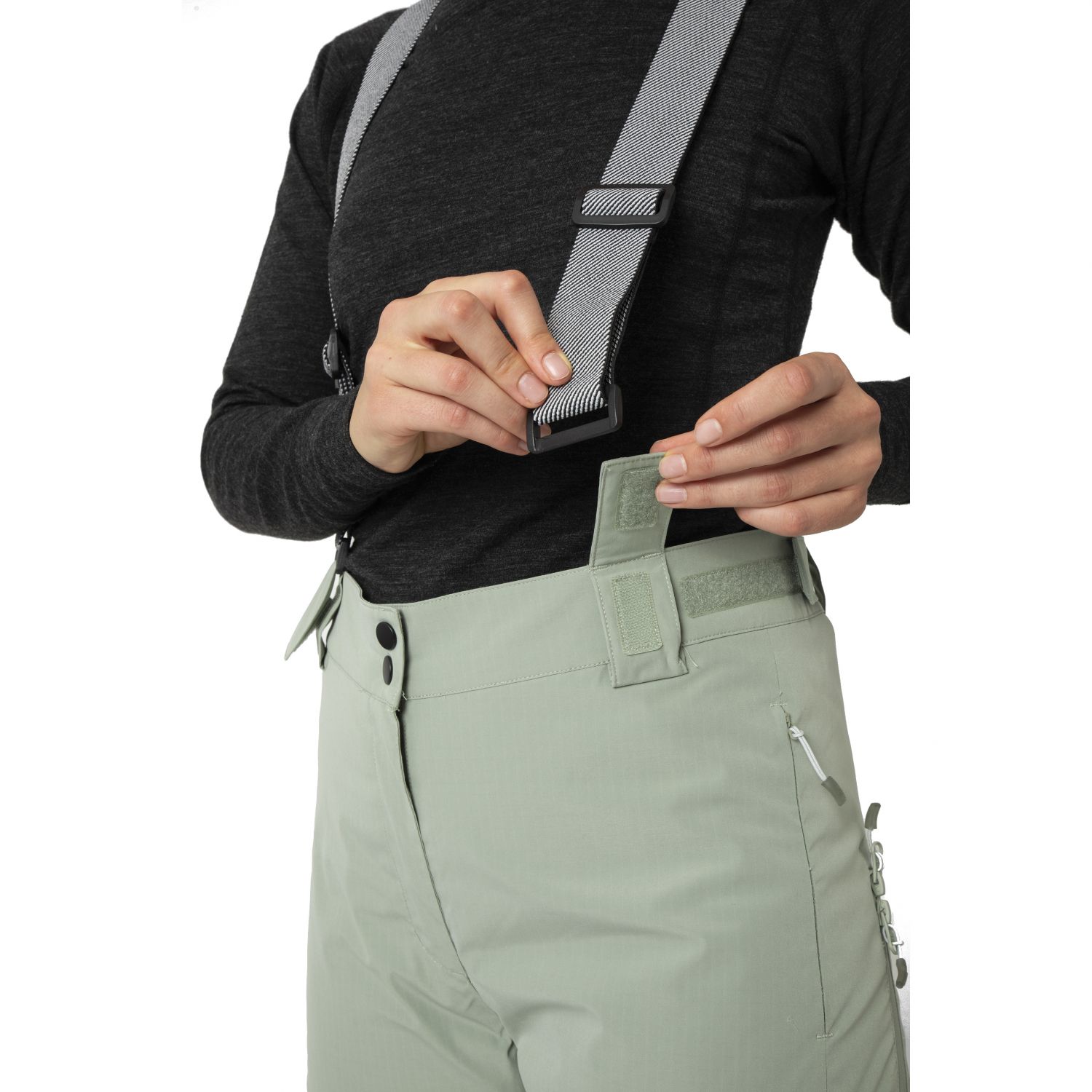 2117 of Sweden Nausta, pantaloni da sci da donna, verde chiaro