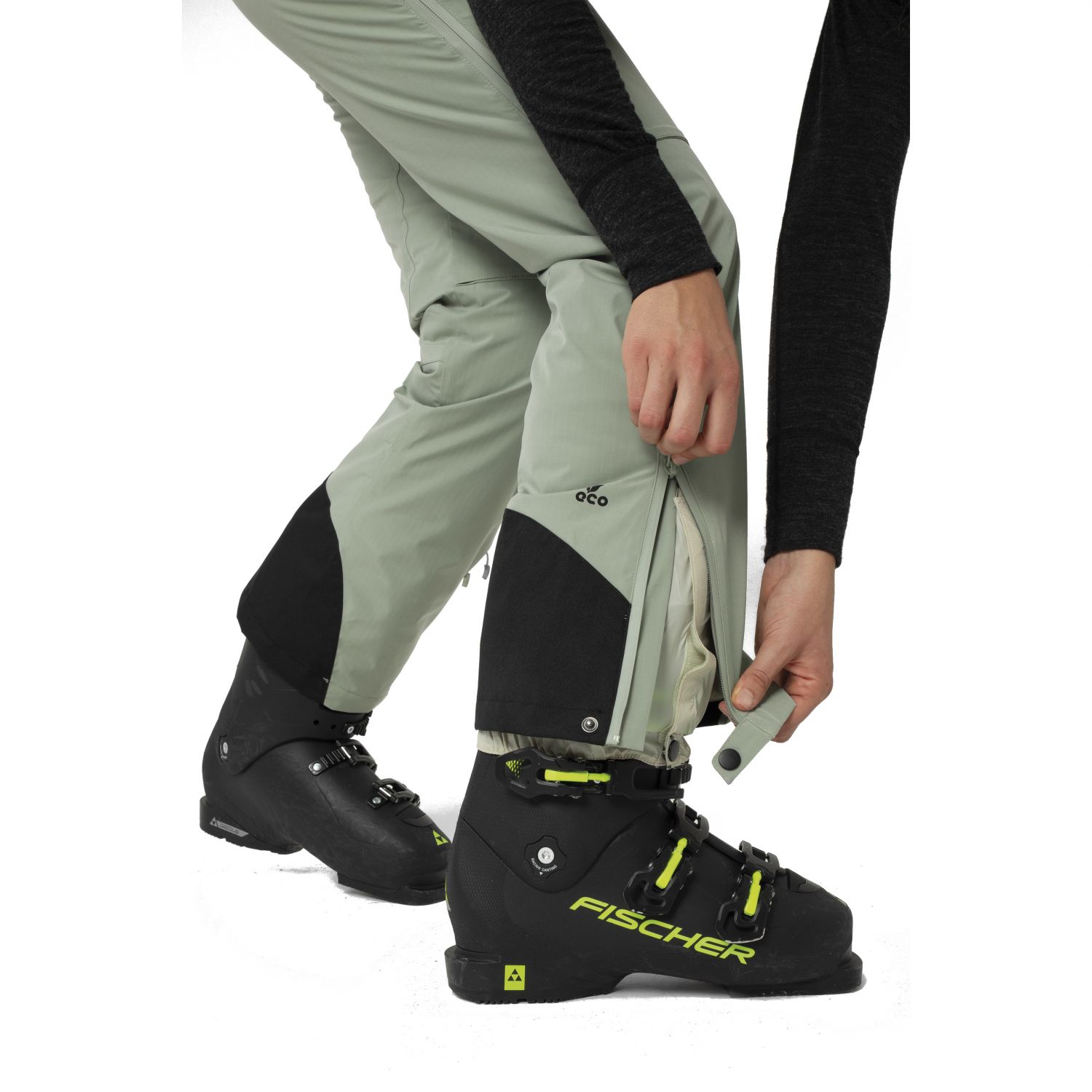 2117 of Sweden Nausta, pantaloni da sci da donna, verde chiaro